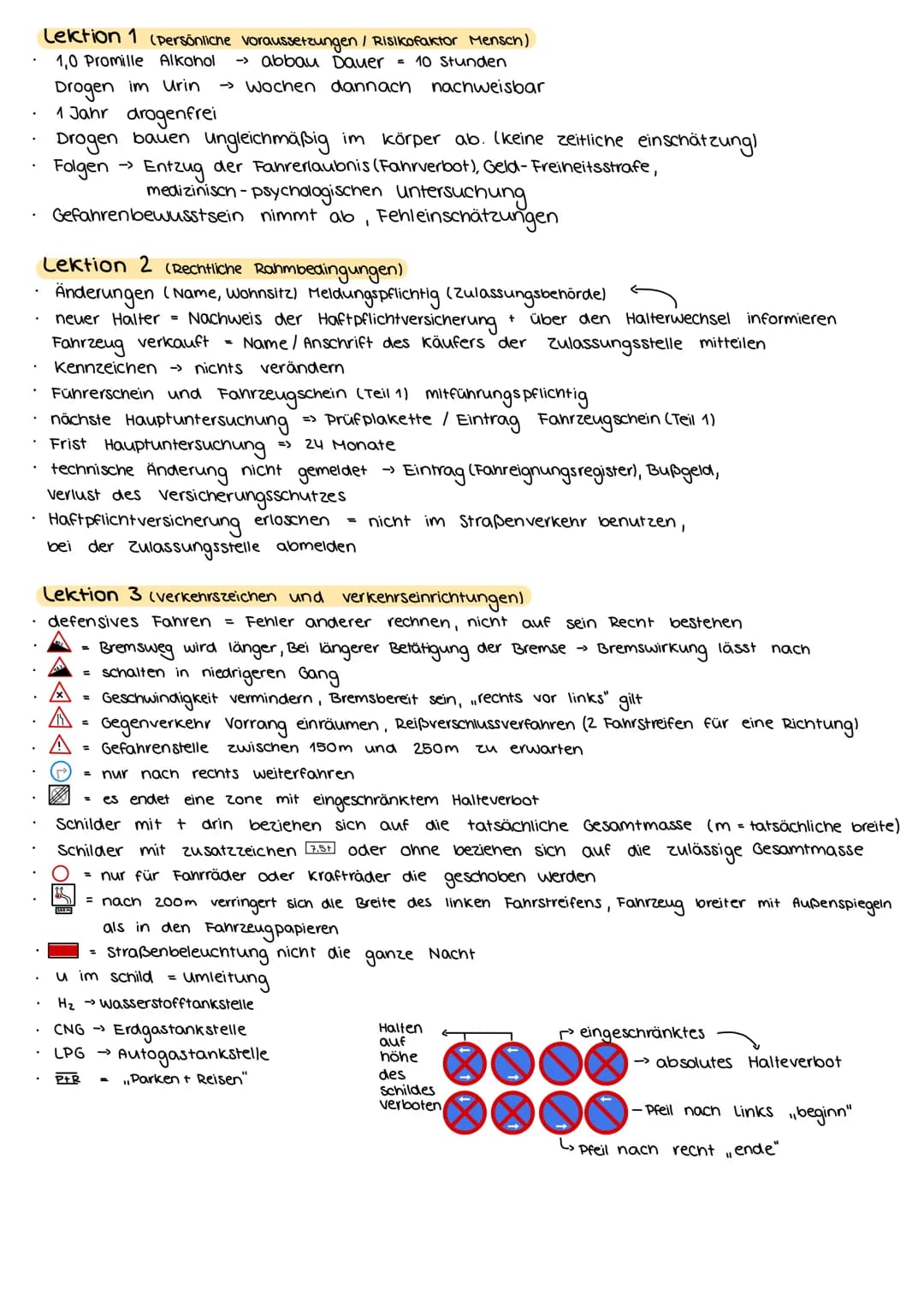 # Lektion 1 (Persönliche voraussetzungen/ Risikofaktor Mensch)
- 1,0 Promille Alkohol → abbau Dauer = 10 Stunden
- Drogen im Urin → Wochen d