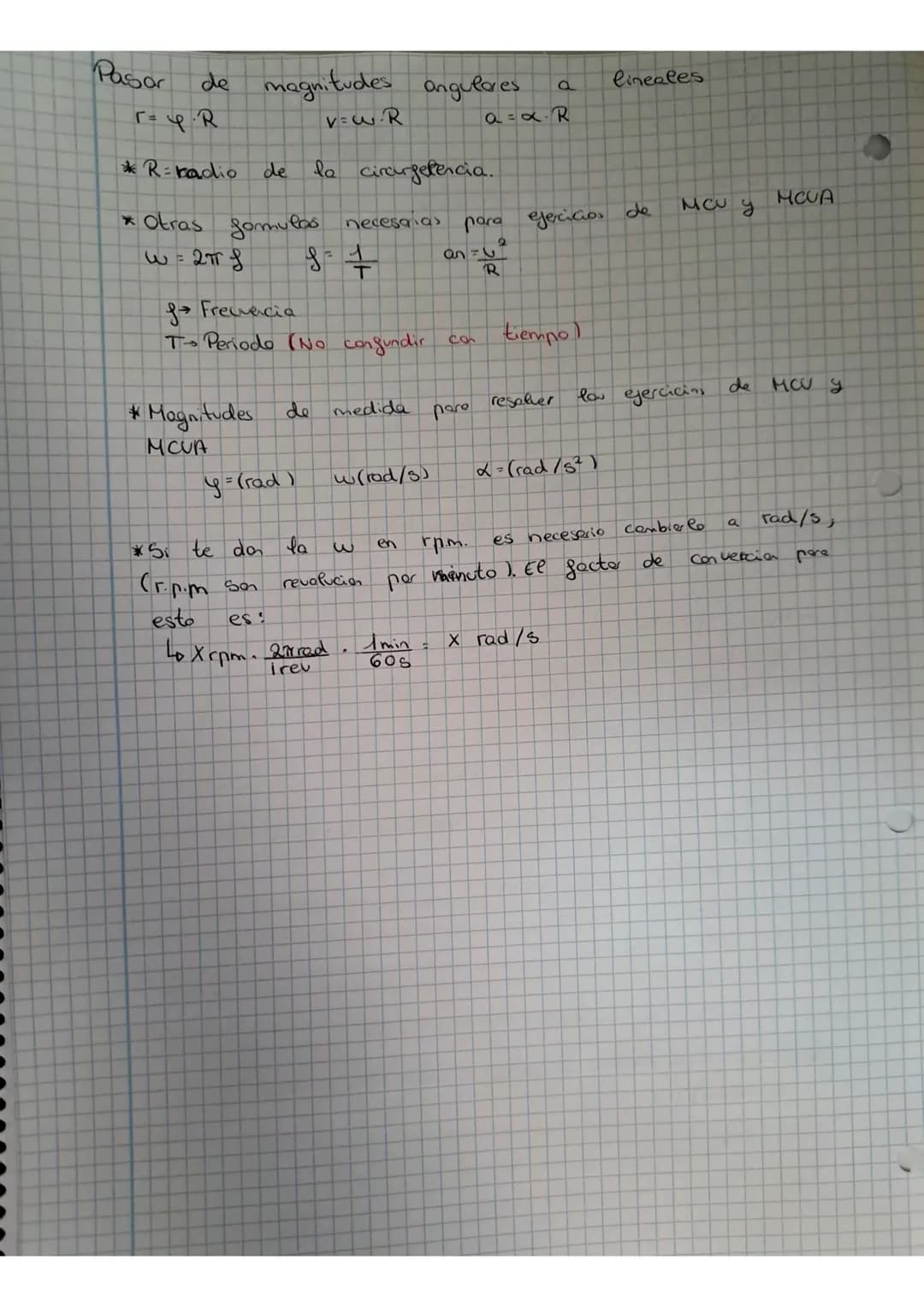 Formulas MBU y MRUA
→MRU: Γx-rotut
xPosicion final
ro Posicion inicial
u-velocided
to tiempo en realizar el desplazamiento
→NRUA: U-vo