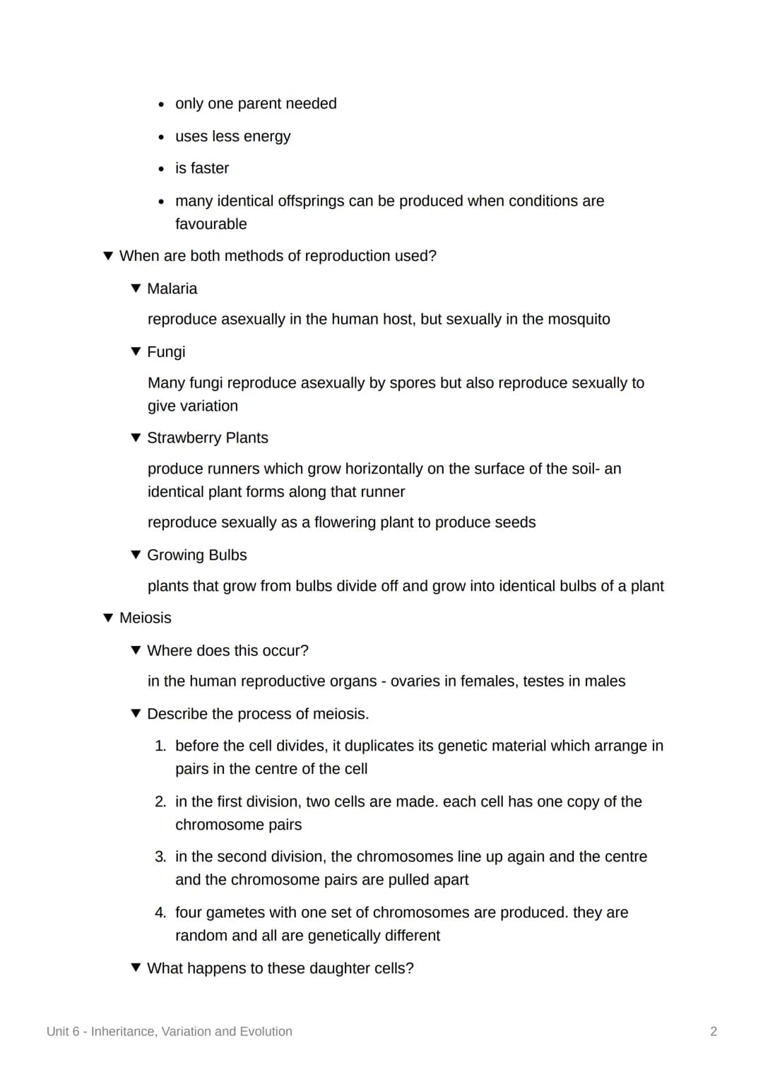 Unit 6 - Inheritance, Variation
and Evolution
4.6.1 Reproduction
▼ Sexual Reproduction
▼ What is sexual reproduction?
fusion of two male