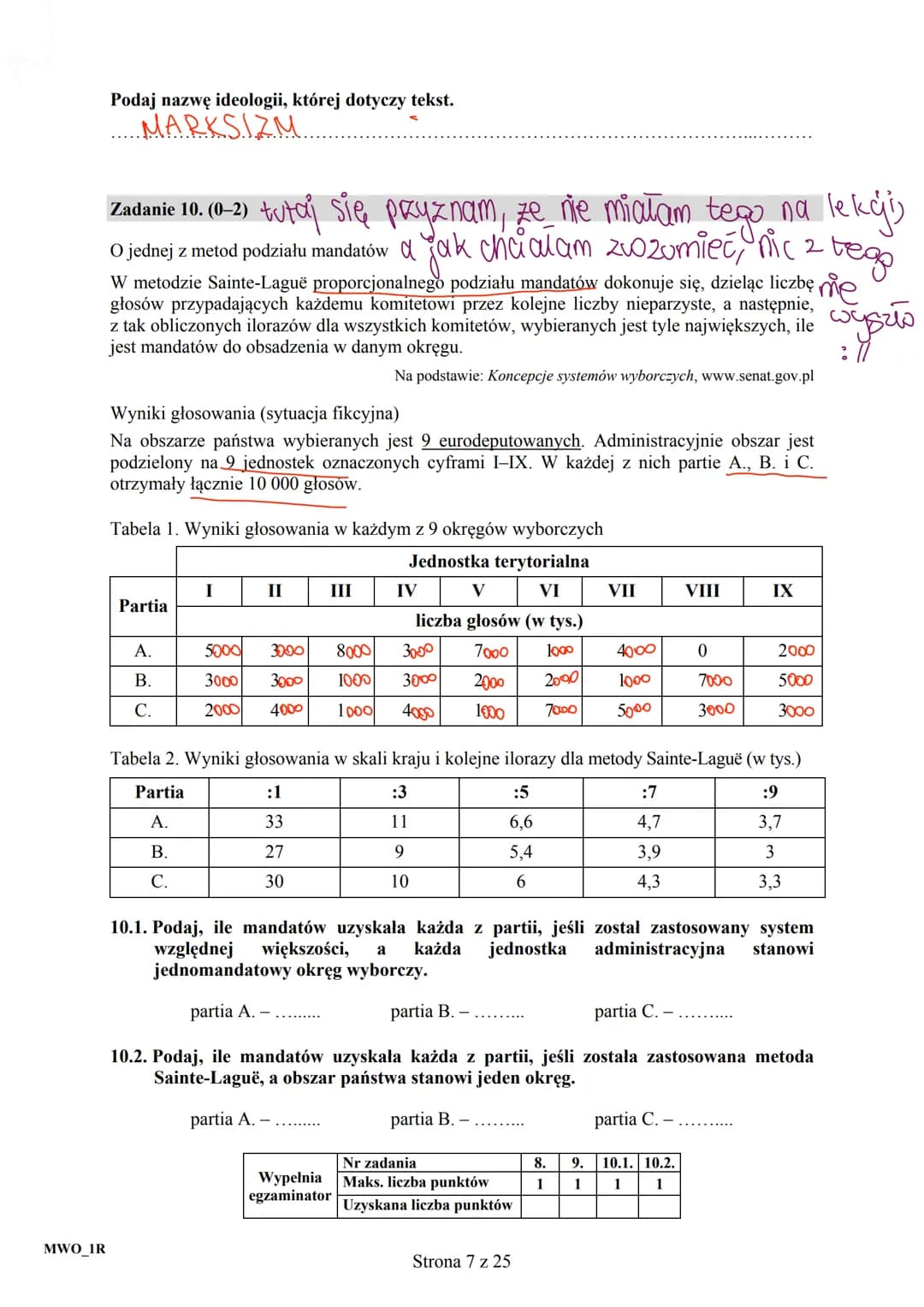 CENTRALNA
KOMISJA
EGZAMINACYJNA
Arkusz zawiera informacje
prawnie chronione do momentu
rozpoczęcia egzaminu.
MWO
2016
UZUPEŁNIA ZDAJĄCY