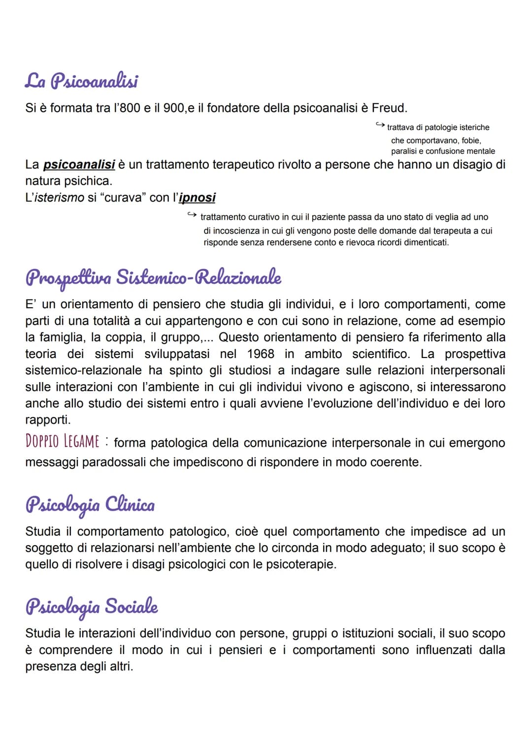 # Psicologia
Comportamentismo
Nasce nel 1913 con Watson. Questa corrente di pensiero studia il comportamento,
cioè l'insieme delle rispost