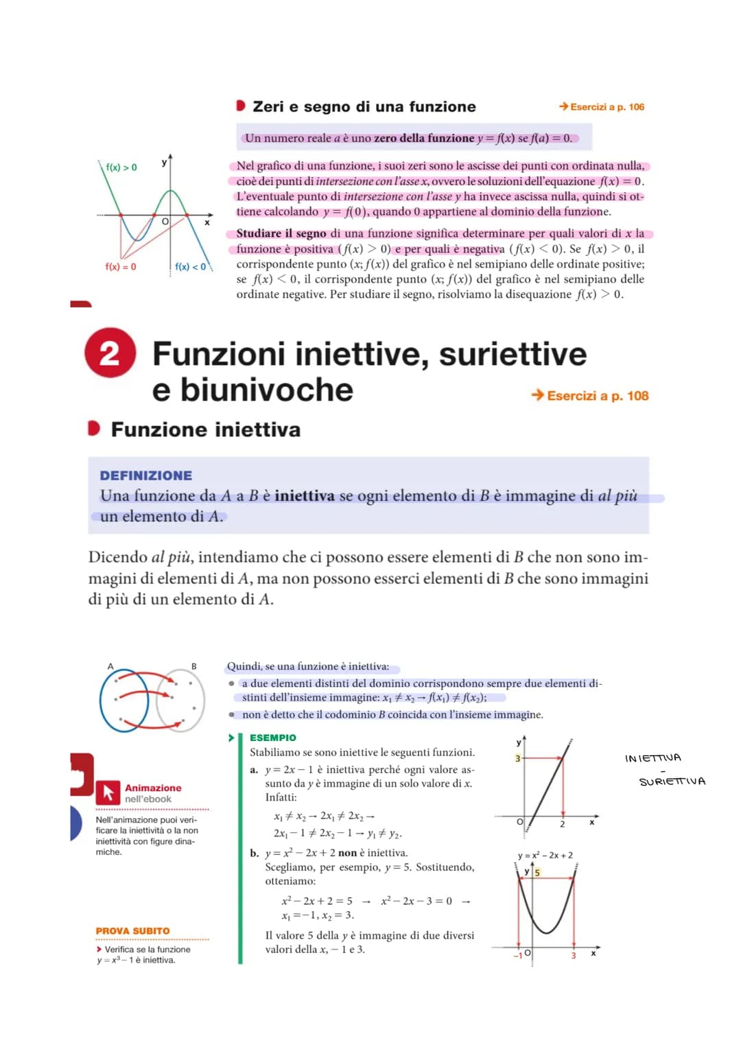 # DEFINIZIONE
Una relazione f fra due insiemi A e B è una funzione se a ogni elemento di A
associa uno e un solo elemento di B.
Poiché una