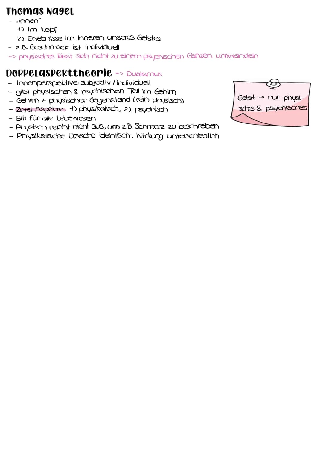 # Leib-Seele-Problem
(Nur) Materie
- Neuronen + x -
- Bewusstsein
- Biologischer Parameter
> Materialistischer Manismus
René Descartes: