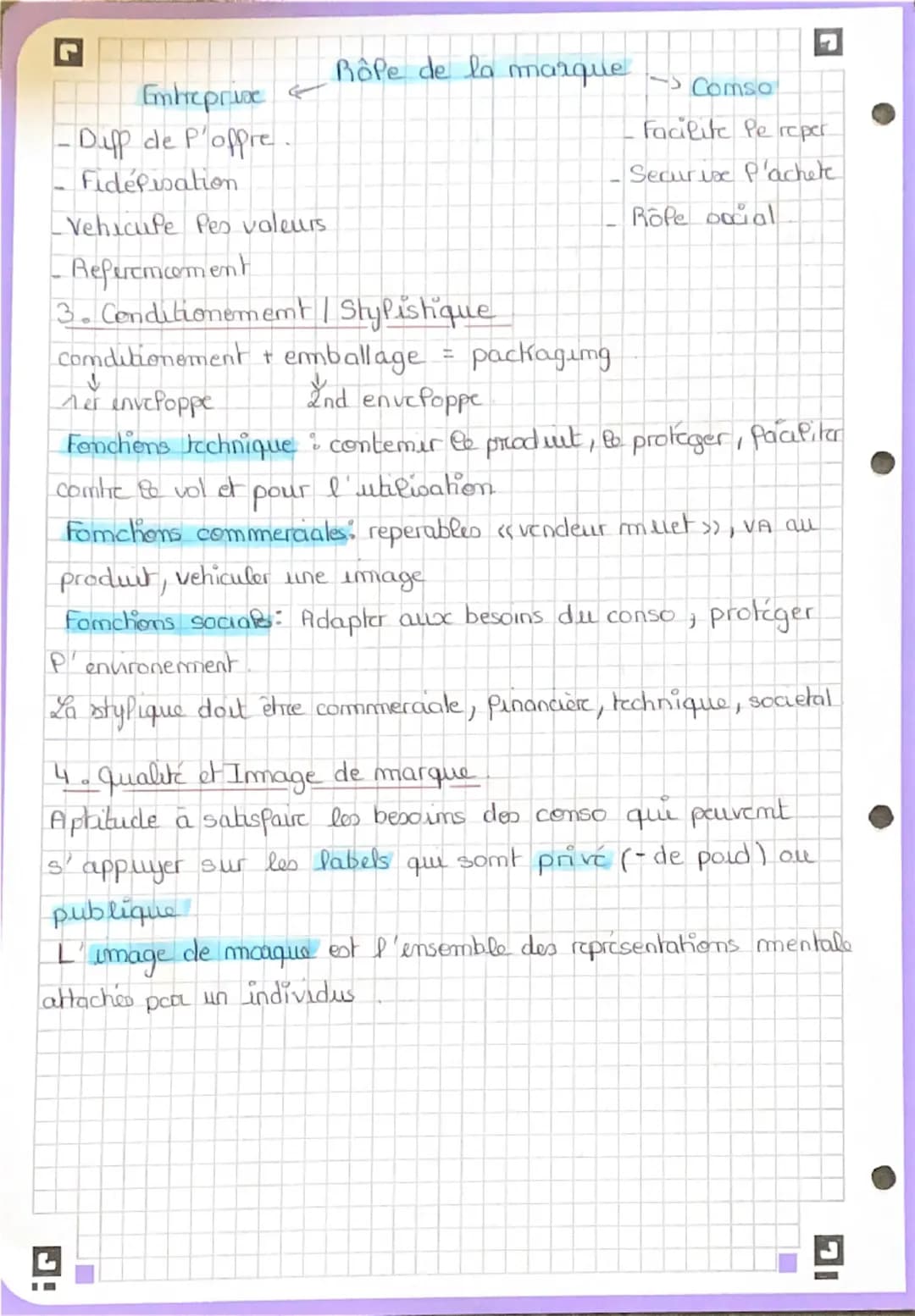 Chapitre 2: Za comstruchon d'une offic
1. Composantes de l'offte.
Materiefles: Sa composition, dimensioms, performances, sa
codification,