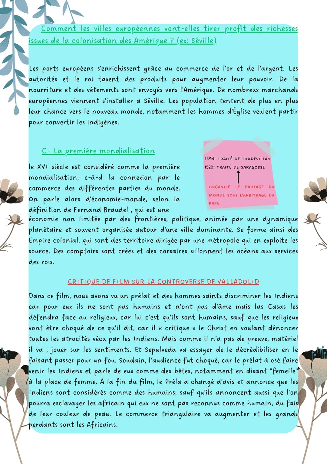# L'OUVERTURE ATLANTIQUE
les conséquences de la découverte du Nouveau Monde
1- Les grandes découvertes
A- Christophe Colomb et la découver
