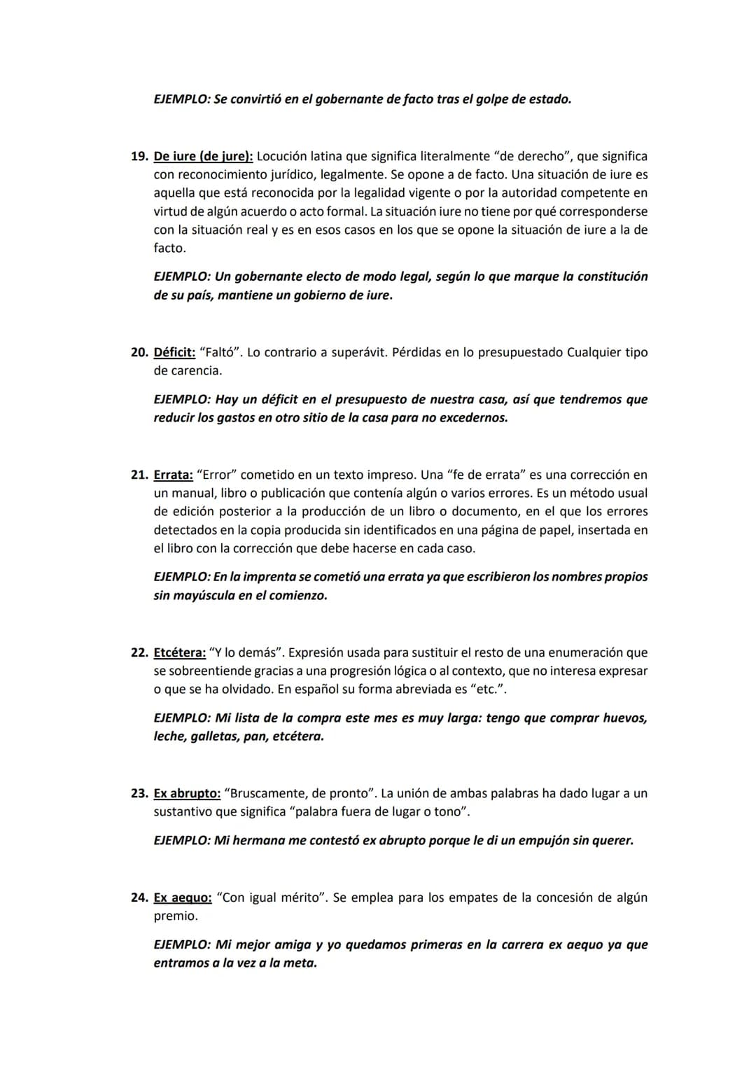# LATINISMOS:
1. Accesit o accéssit: "Se acercó / se ha acercado". Premio o recompensa inferior que se
otorga a quien, sin alcanzar el pri