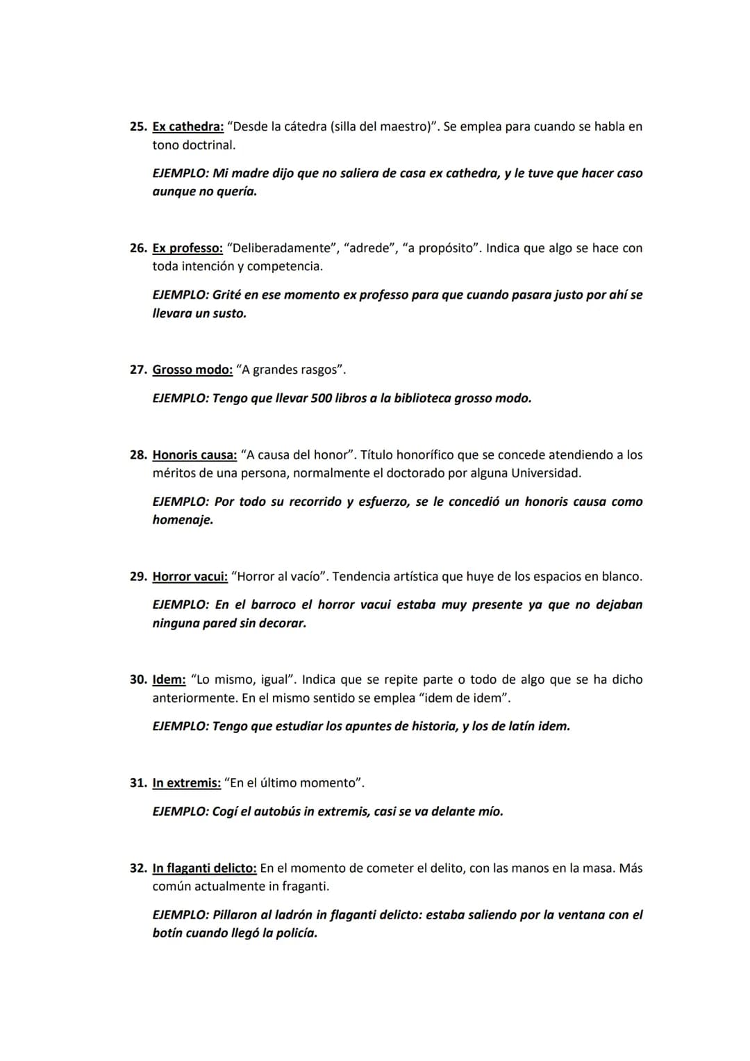 # LATINISMOS:
1. Accesit o accéssit: "Se acercó / se ha acercado". Premio o recompensa inferior que se
otorga a quien, sin alcanzar el pri