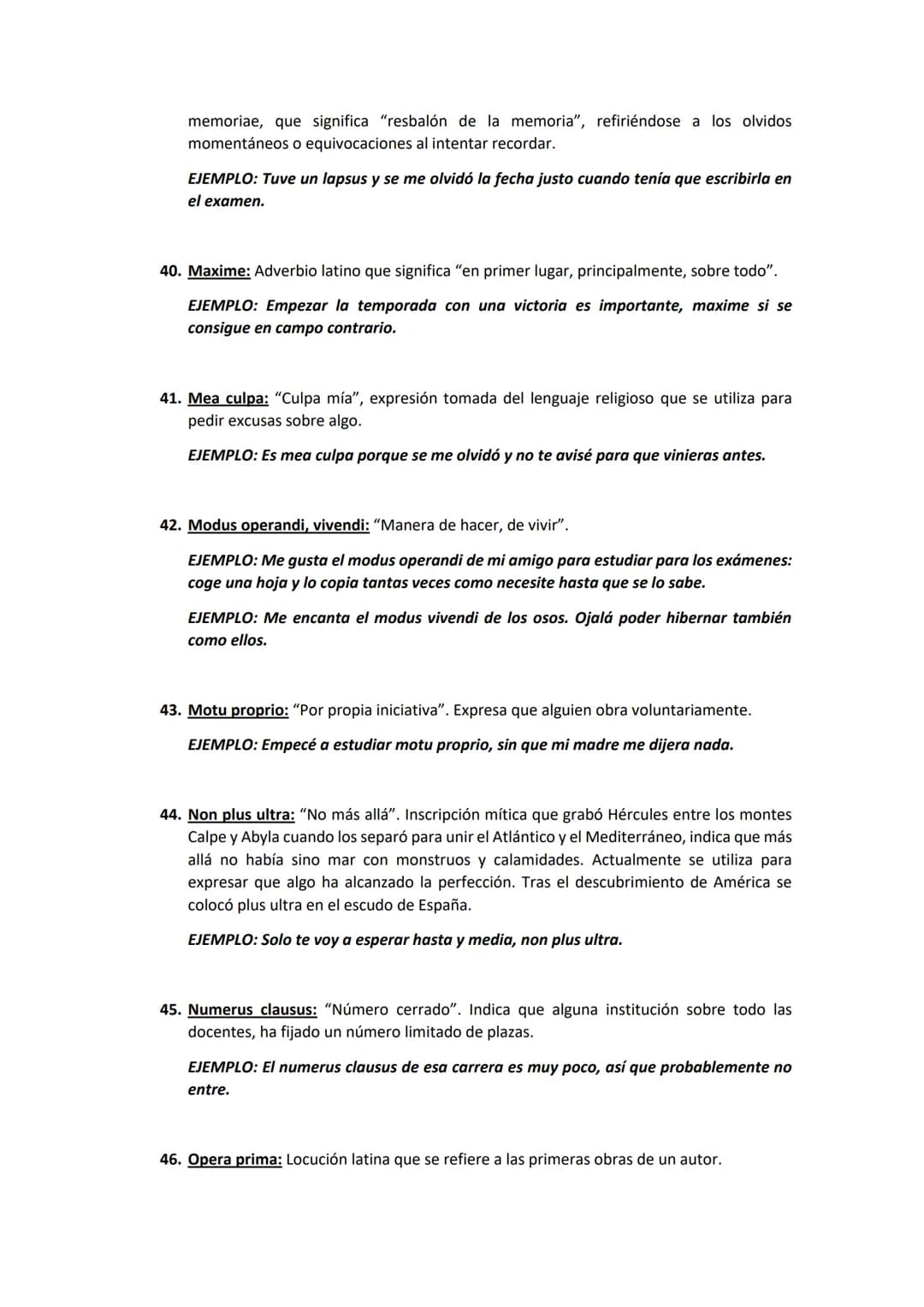 # LATINISMOS:
1. Accesit o accéssit: "Se acercó / se ha acercado". Premio o recompensa inferior que se
otorga a quien, sin alcanzar el pri