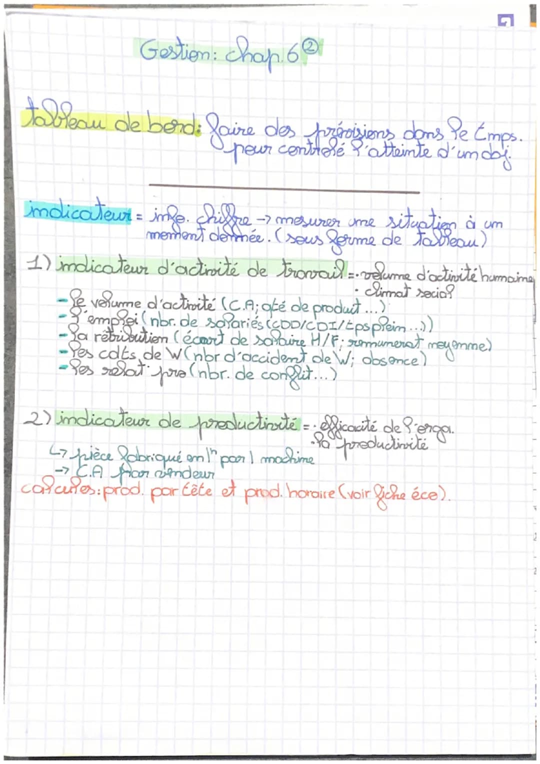 gestion: Chap 6
(posh.sup. nit. d'absenteisme)
1) Condition de trovaid
emotiennement dans lequel travail Pes salariés
↳
Caveuse/gzeime P