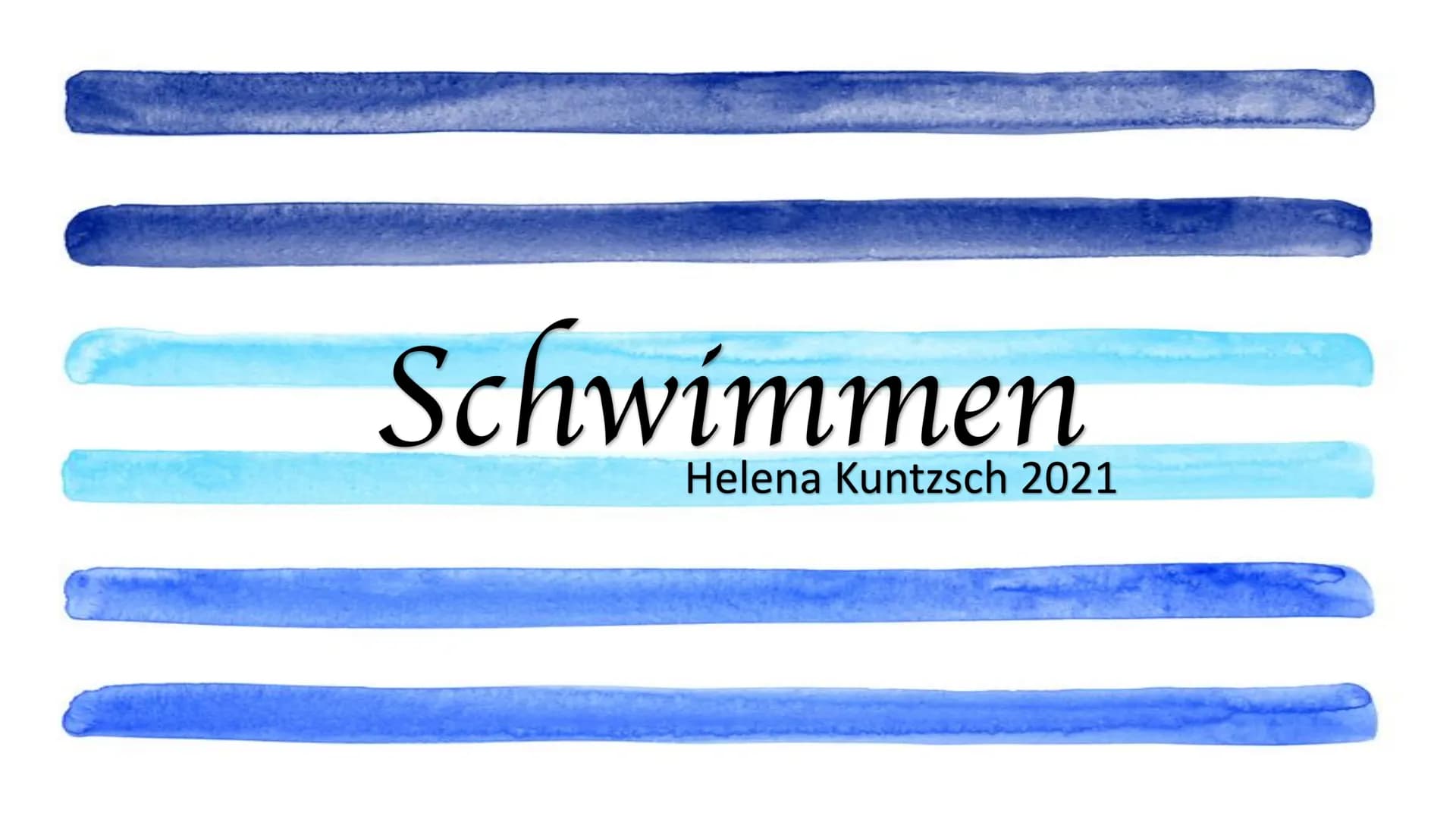 Schwimmen
Helena Kuntzsch 2021 Gliederung
1. Geschichte
2. Technik
2.1 Delphin
2.2 Rücken
2.3 Brust
2.4 Kraul
2.5 Startsprünge
3.