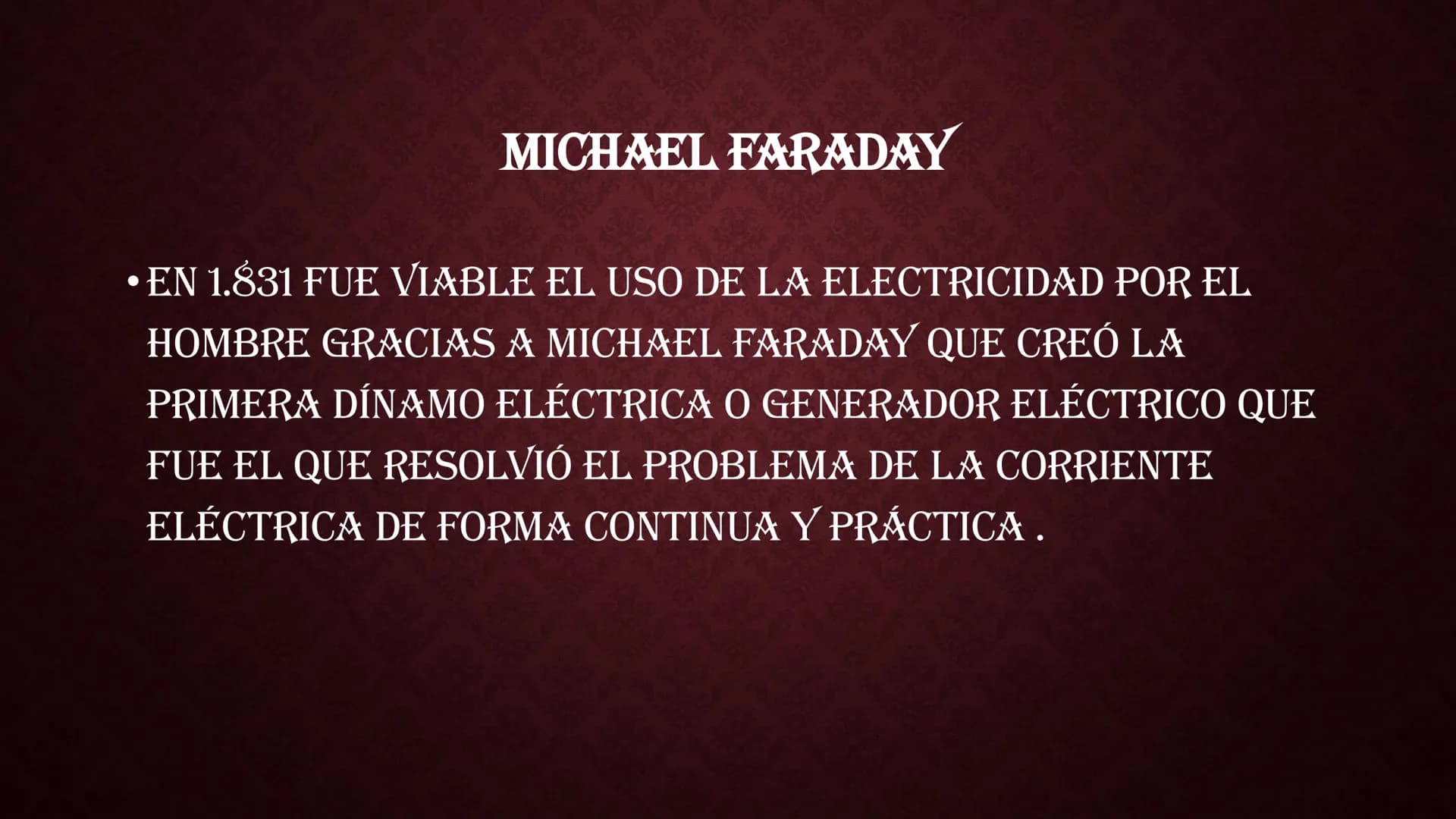# HISTORIA DE LA ELECTRICIDAD
Tales de Mileto
Franklin
hace unos 4.750 años
Peces Eléctricos
600 antes de Cristo (ac),
Tales y La Electr