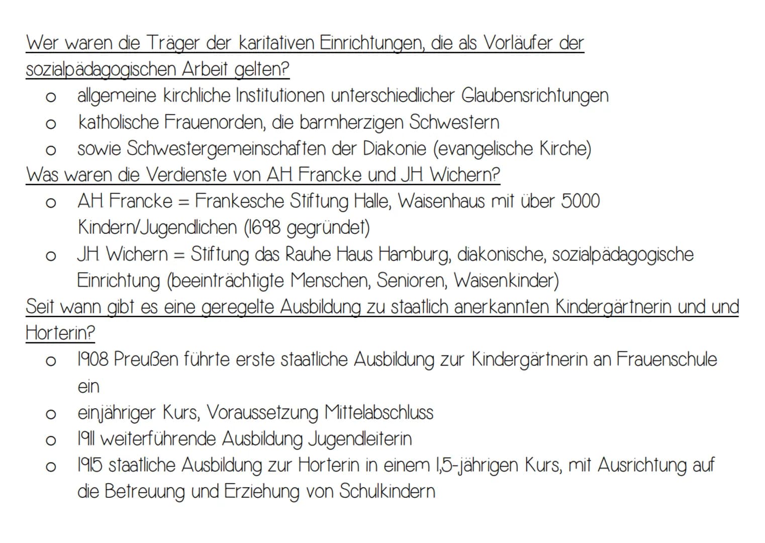Modul 1
GESCHICHTE DER PROFESSIONALISIERUNG
Seit wann gibt es das Berufsprofil Erzieher und Erzieherin?
Ο Seit 1967 in der BRD, Rahmenver