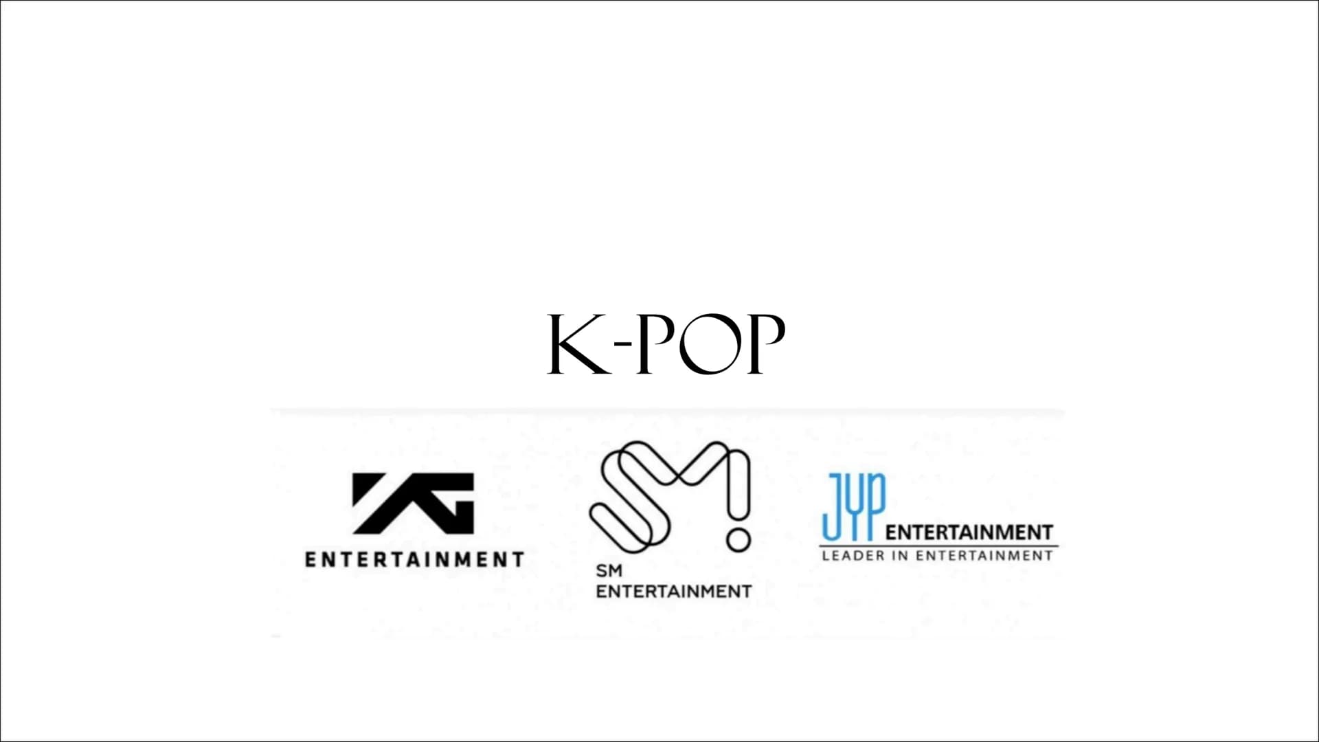 # K-POP
ENTERTAINMENT
SM
ENTERTAINMENT
ENTERTAINMENT
LEADER IN ENTERTAINMENT GLIEDERUNG
• FAKTEN
• K-POP ALS MUSIKRICHTUNG
• BEKANNTE