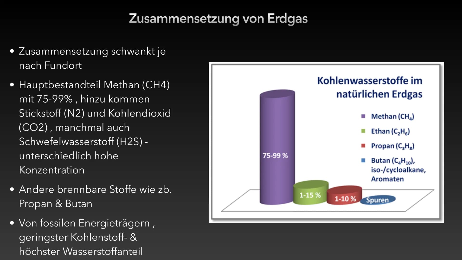 # Erdöl und Erdgas als fossile
## Rohstoffe und Energieträger # Gliederung
- Entstehung von Erdöl & Erdgas
- Zusammensetzung von Erdöl & Er