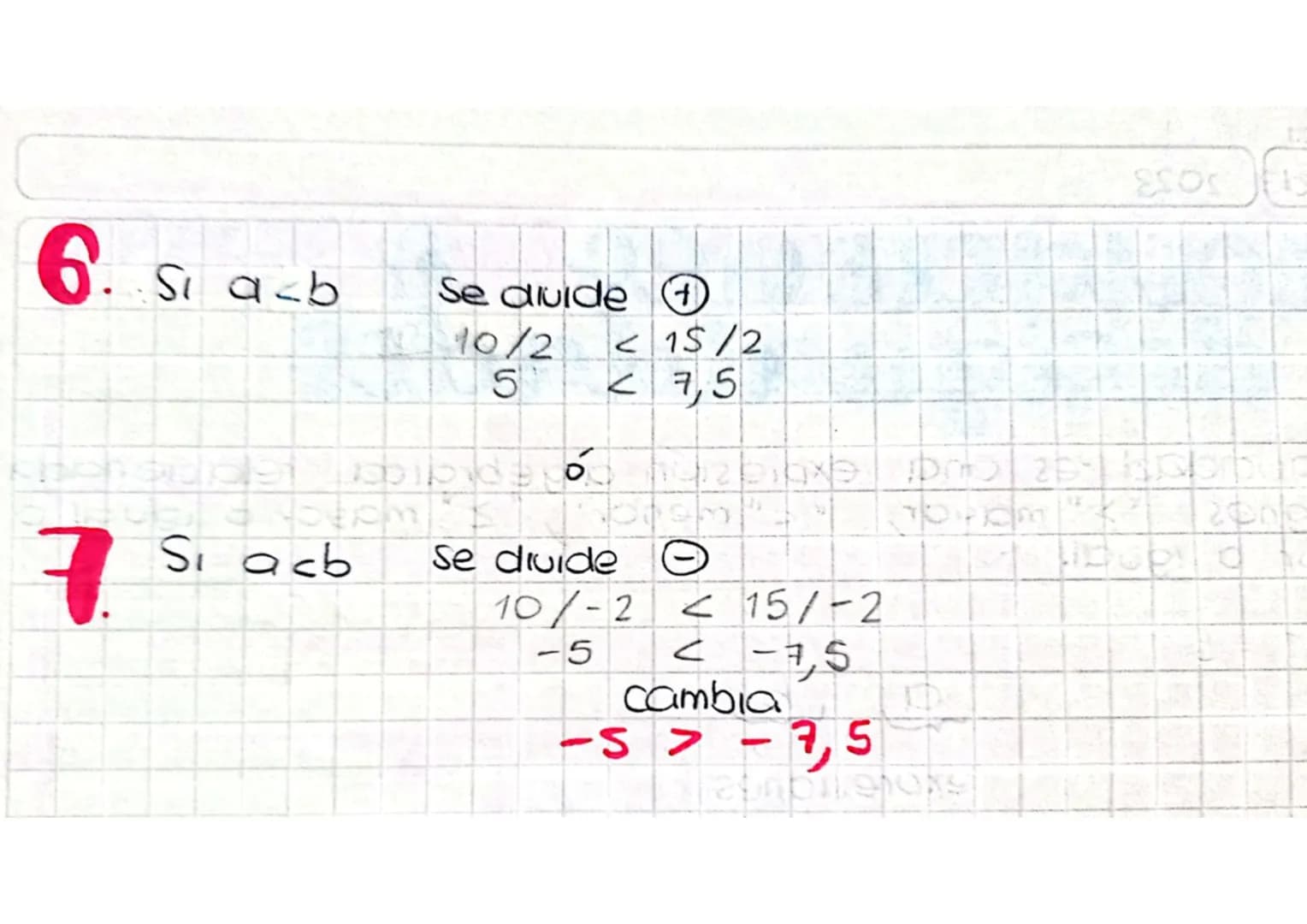 Mayo 2 de 2023
# Inecuaciones o desigualdades
Una desigualdad es una expresión algebraica relacionada
con los signos ">" mayor, "<" menor"