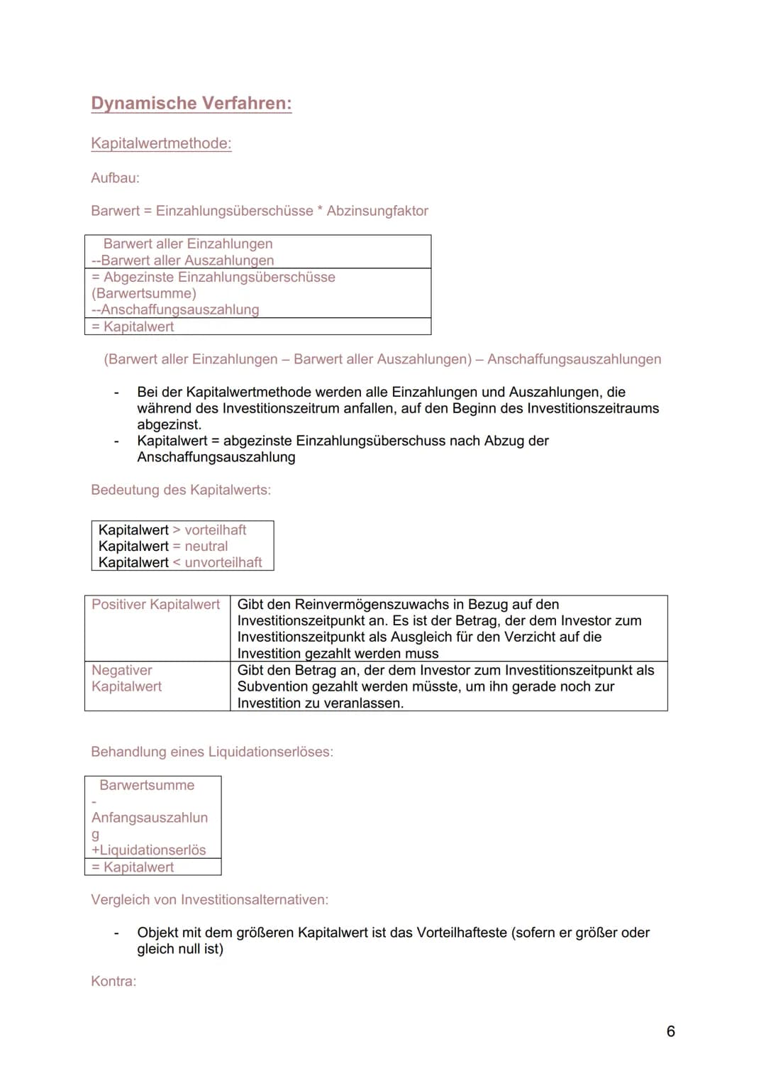 # Zusammenhang zwischen Investition & Finanzierung
Statische Betrachtung:
- Sie beurteilen eine Investition aufgrund der anfallenden Koste