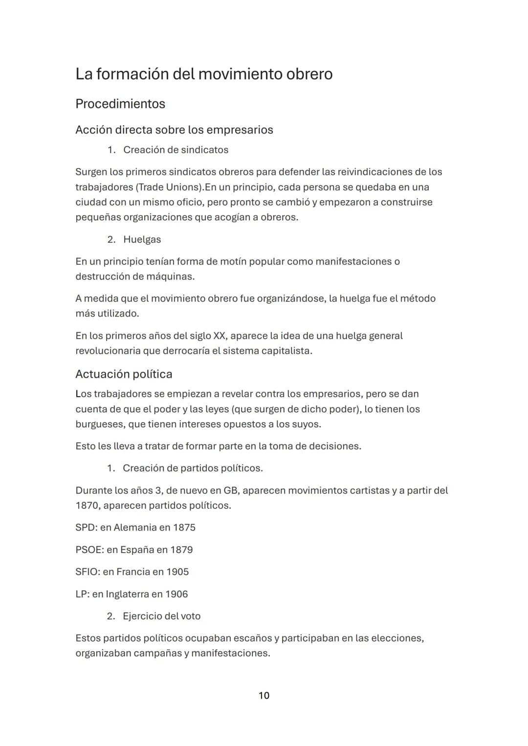 HISTORIA DEL MUNDO CONTEMPORÁNEO
Movimiento Obrero.
Índice de contenidos
1.1 Mortalidad ..................................................