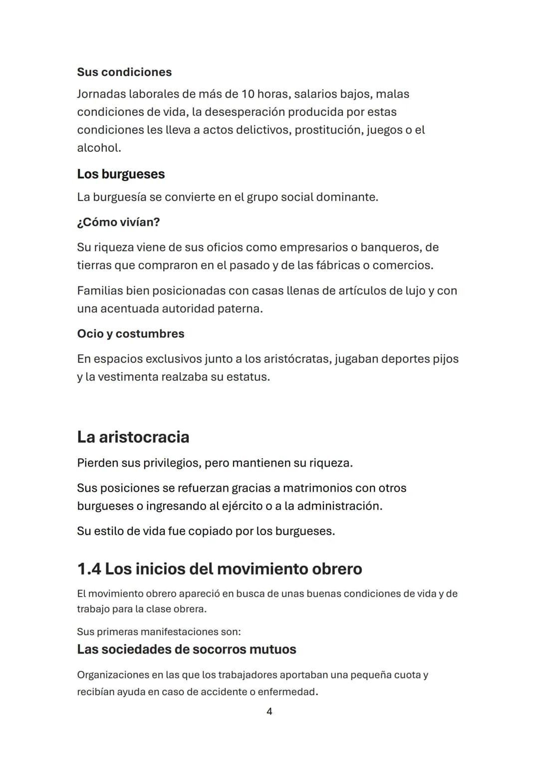 HISTORIA DEL MUNDO CONTEMPORÁNEO
Movimiento Obrero.
Índice de contenidos
1.1 Mortalidad ..................................................