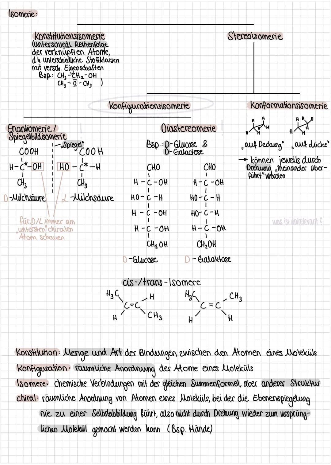 Kohlenhydrate
Allgemein:
* wichtige Energielieferanten, Gerüstsubstanzen
* Monosaccharide, Disaccharide, Polysaccharide
Fischer-Projek