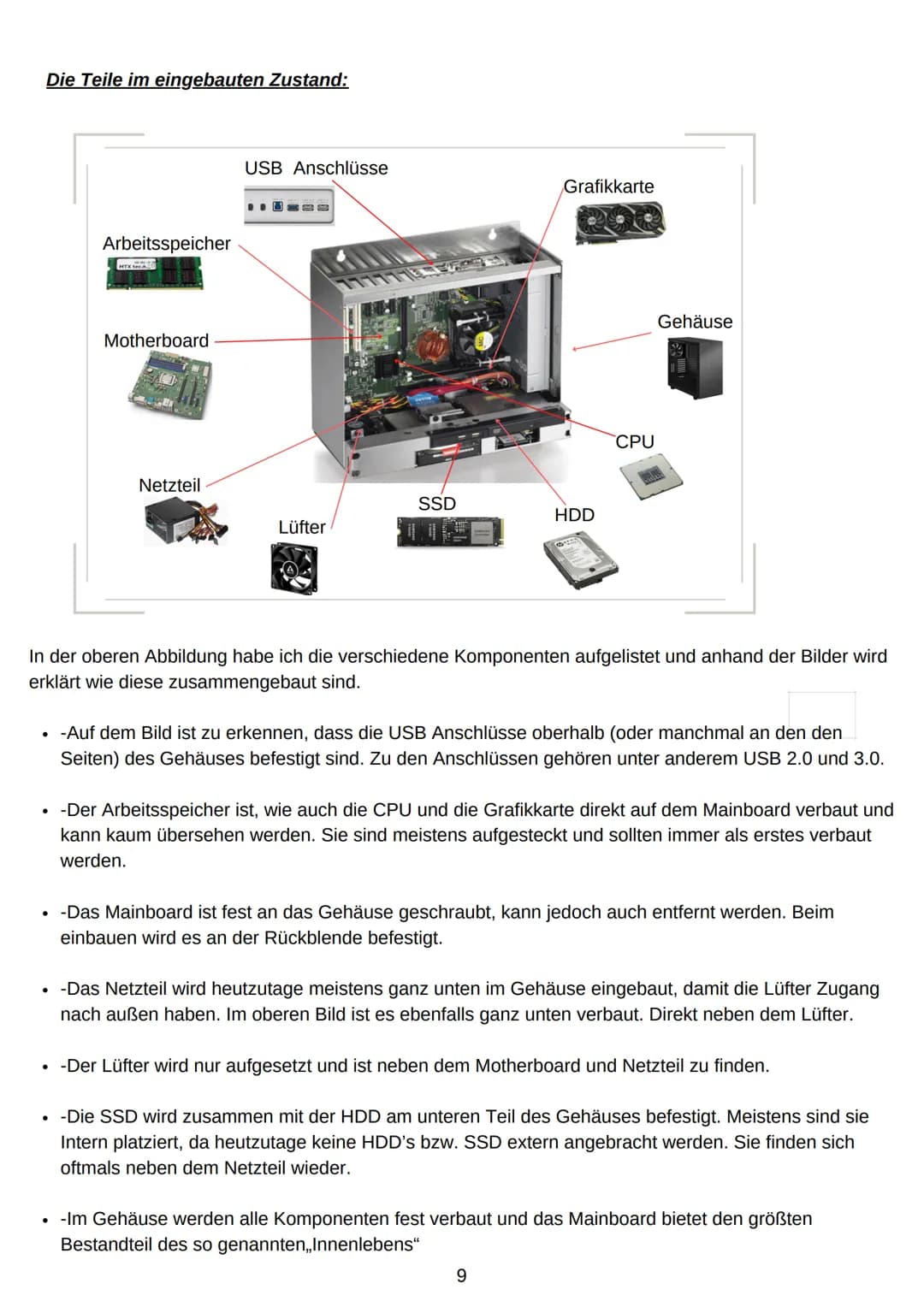 # Die Komponenten eines Computers!
Informationstechnik Projekt 1
2022 Inhaltsverzeichnis :
Was sind die Komponenten eines PC's?
Die Comp