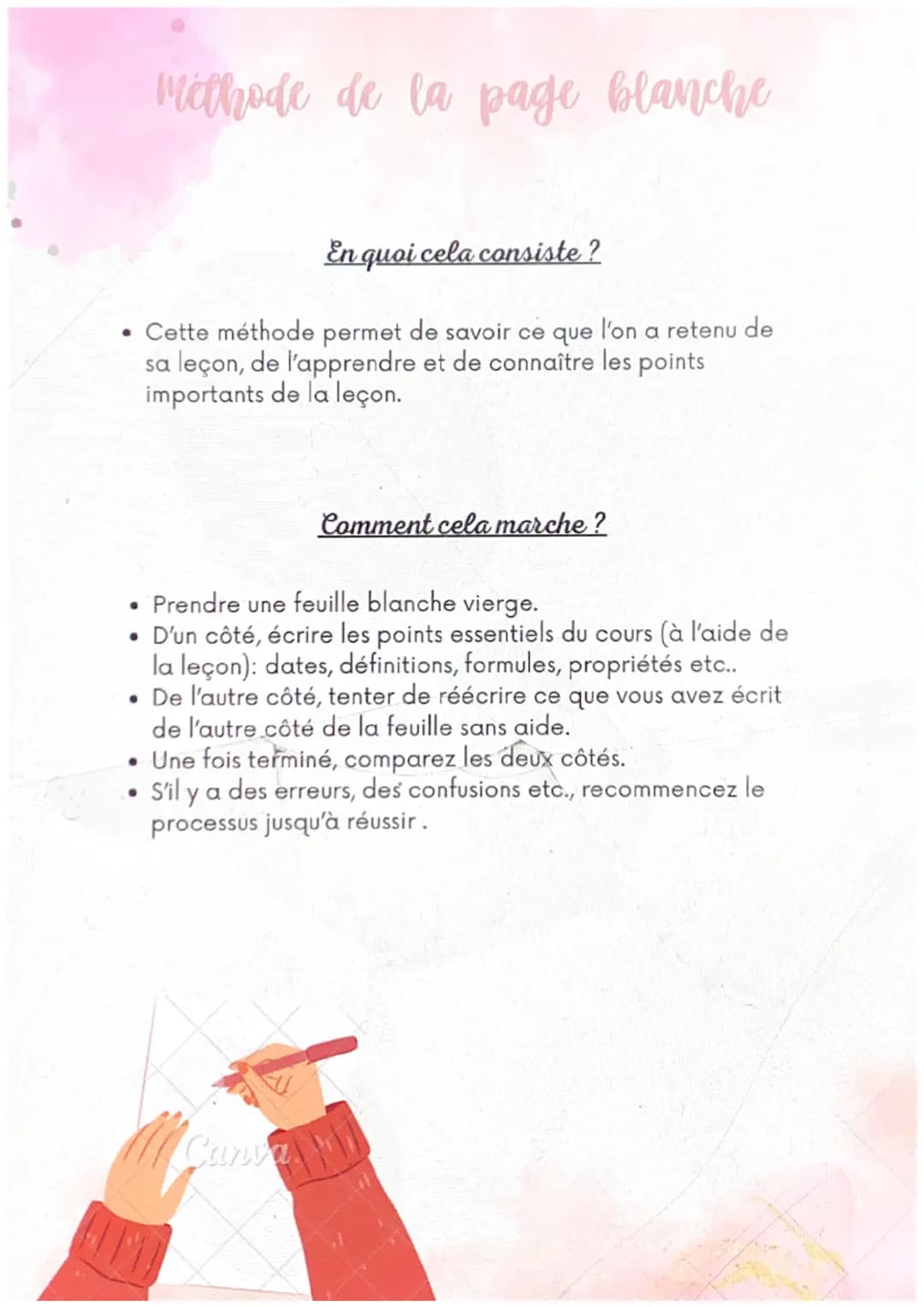 @studygirl
27
Comment réviser ?
méthodes de révision Mémoire auditive
Convient à qui?
Cette méthode convient à ceux qui
retiennent leurs