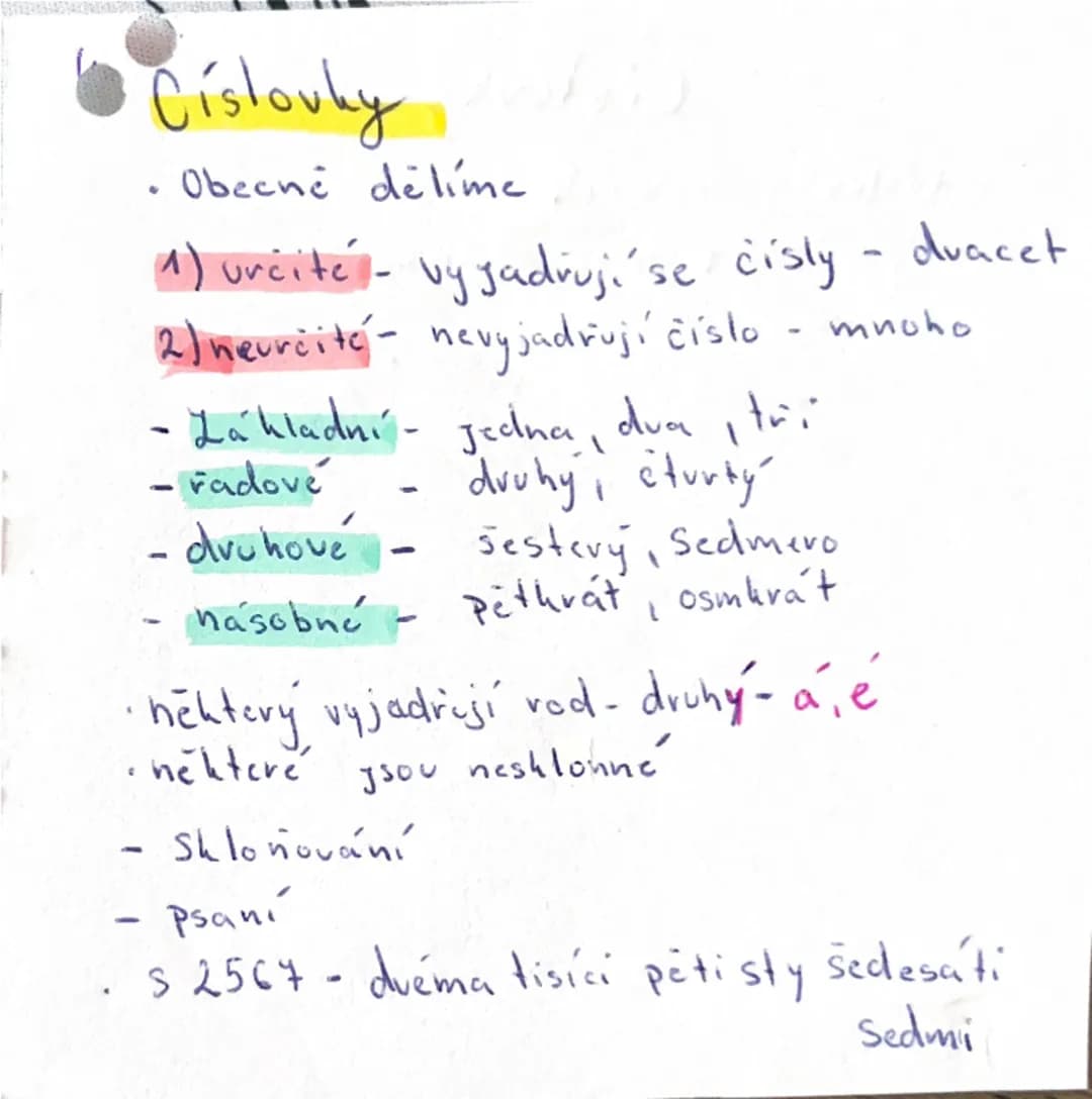 3. Lajména
= zastupují podstatné jména
- osobní: - já
- ty
- on
- ona
- ono
- my
- vy
- oni
•Privlastňovací:
- môj
- tvoj
- váš
•Ukazovací: