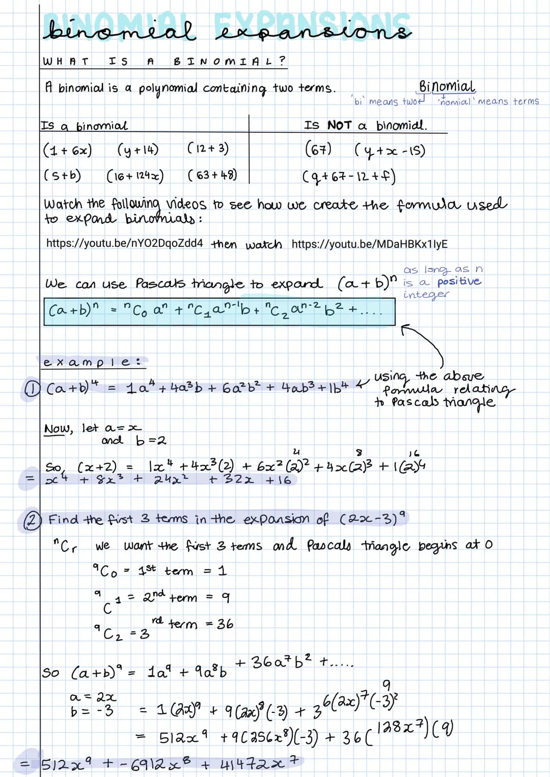 <h2>Binomial Expansion Examples and Practice Questions PDF</h2>
<p>(5) Find the full expansion of:</p>
<p>@(2+x)^4</p>
<h3>Step 1: Write the