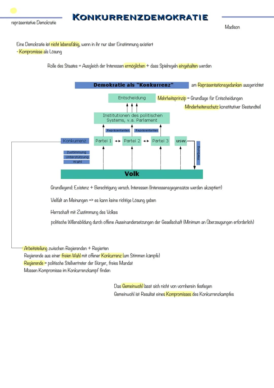 # DEMOKRATIE-
THEORIEN # IDENTITÄTSDEMOKRATIE
plebiszitare Demokratie
Ablehnung von Parteien/Verbände = stören
- nur Plebiszite (Volksabst