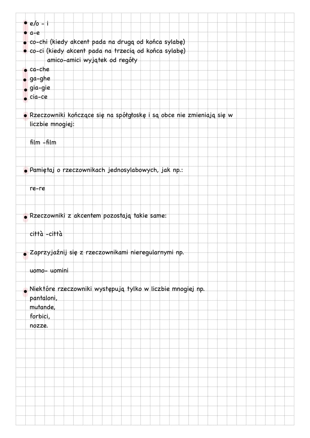 Lezione
Agromento: Rodzajnik określony i tworzenie liczby mnogiej - Articolo
determinativo e formazione del plurale
Tworzenie liczby mnogi