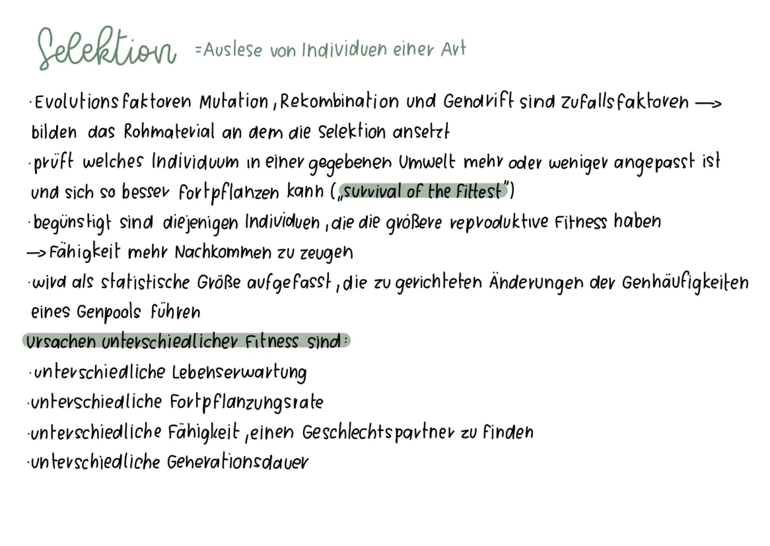 # Synthetische Evolutionstheorie
- basierend auf Darwins Selektions theorie; erweitert um Erkenntnisse aus anderen biologischen Bereichen
-