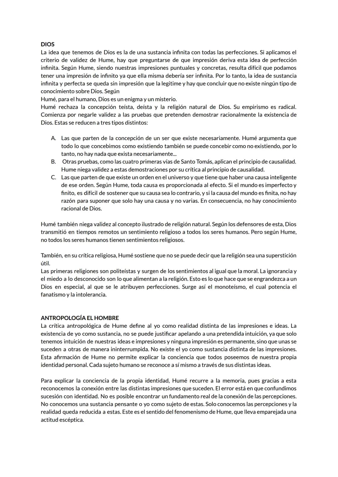 # HUME
EL CONOCIMIENTO
Para Hume todos nuestros contenidos mentales son percepciones y todas las percepciones provienen de
la experiencia