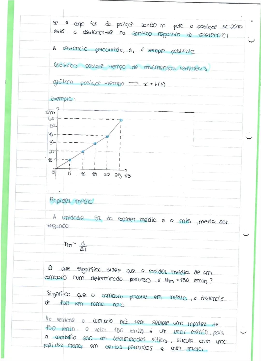# fisicoquimico
Descisco de m
movimento
00
fora descrever o movimento de um corpo isto
mucionco de posisco ao longo do tempo è necessário
