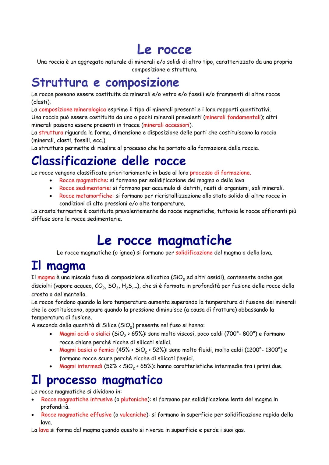 <p>Una roccia è un aggregato naturale di minerali e/o solidi di altro tipo, caratterizzato da una propria composizione e struttura.</p>
<h2