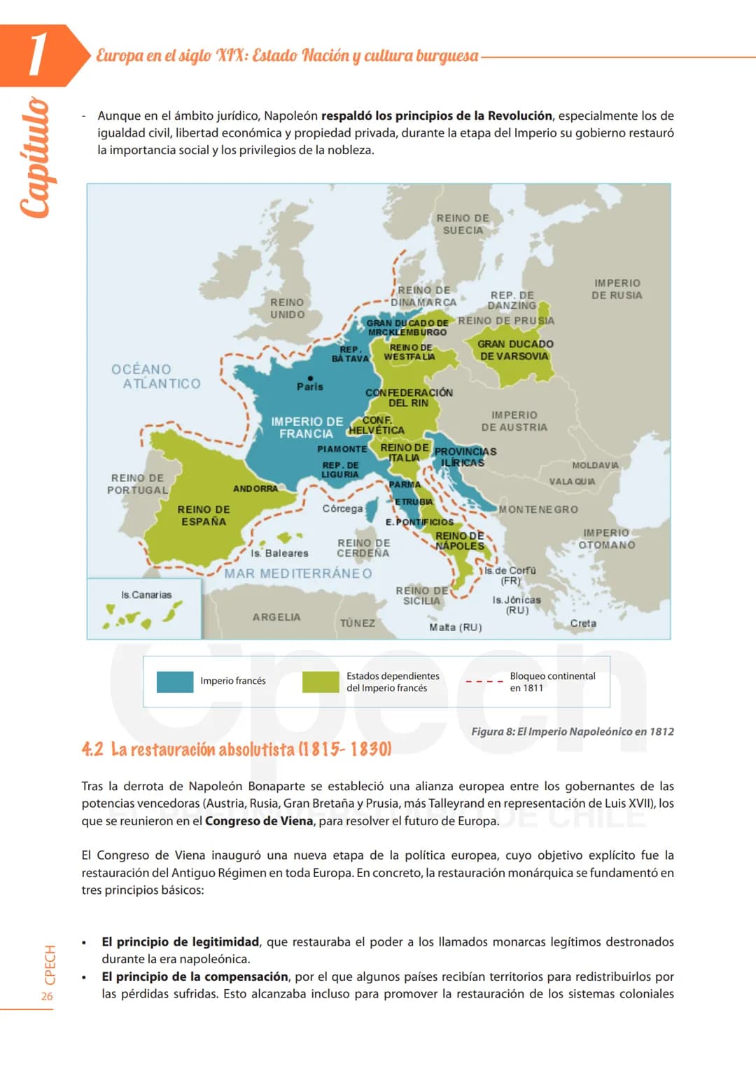 # Capítulo 1
Europa en el siglo XIX: Estado Nación y cultura burguesa
000
Aprendizajes Esperados
Analizar los factores que intervienen e