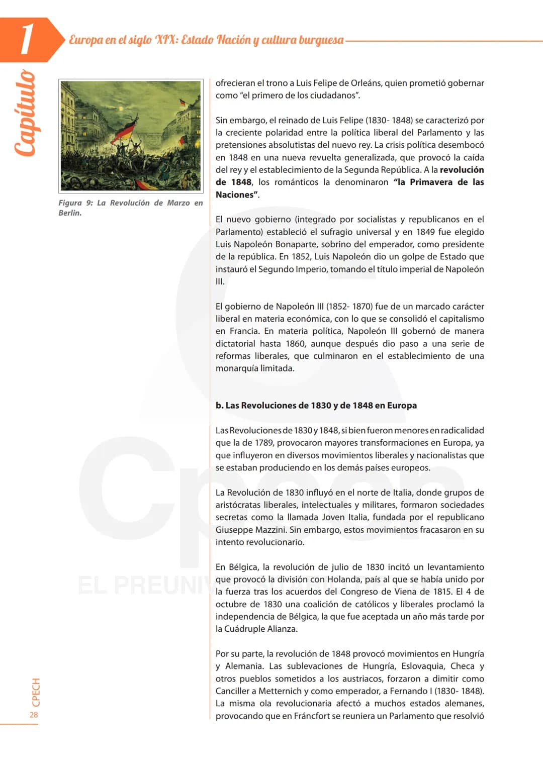 # Capítulo 1
Europa en el siglo XIX: Estado Nación y cultura burguesa
000
Aprendizajes Esperados
Analizar los factores que intervienen e