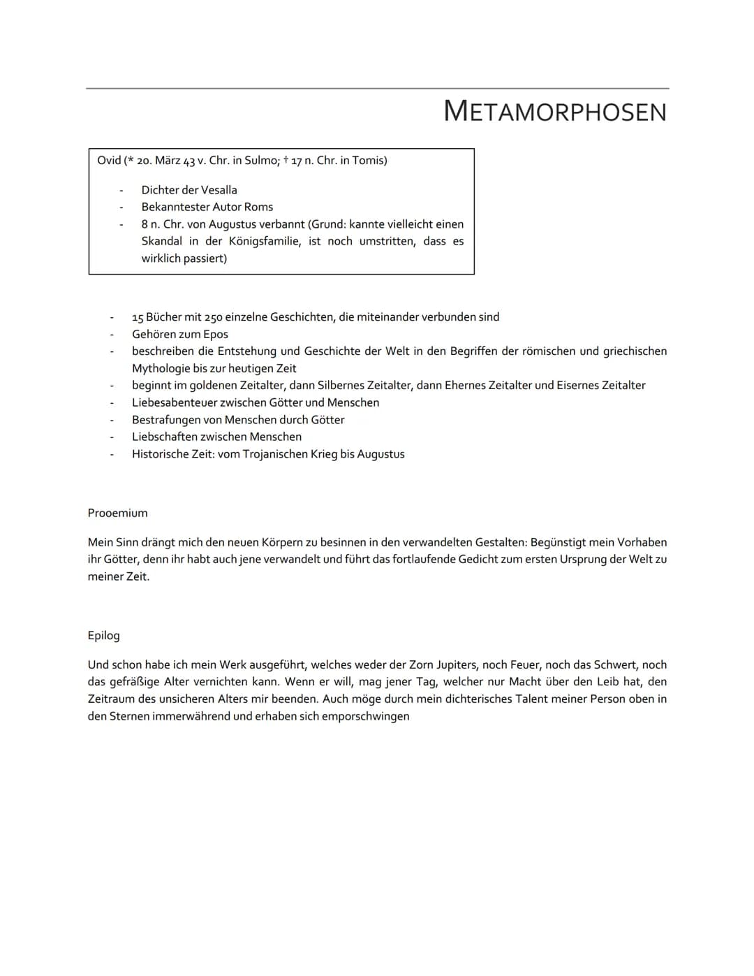 # INHALT UND AUFBAU DER ARS AMATORIA
3 Bücher
1. Buch: „Eroberung" (Wie erobere ich eine Frau)
→ „Fundstätten"
→ Lehre von den Ann