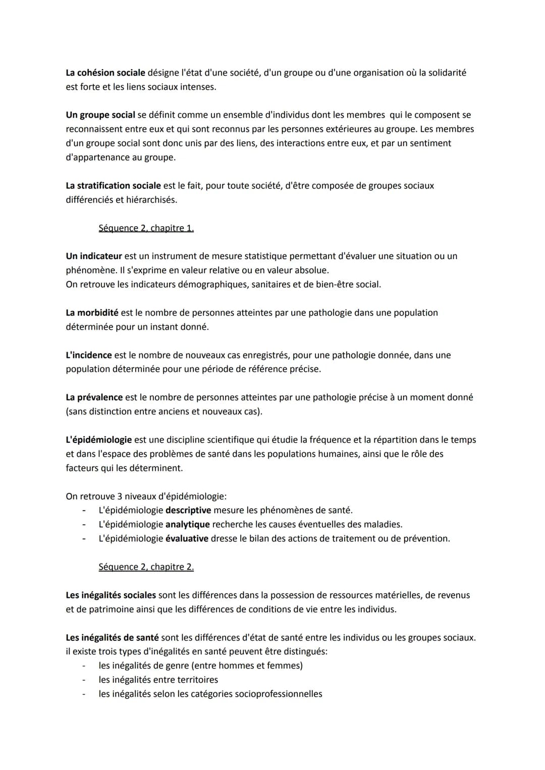 # DÉFINITIONS
PREMIÈRE
Séquence 1, chapitre 1.
La santé individuelle est un état de complet bien-être physique, mental et social et ne co