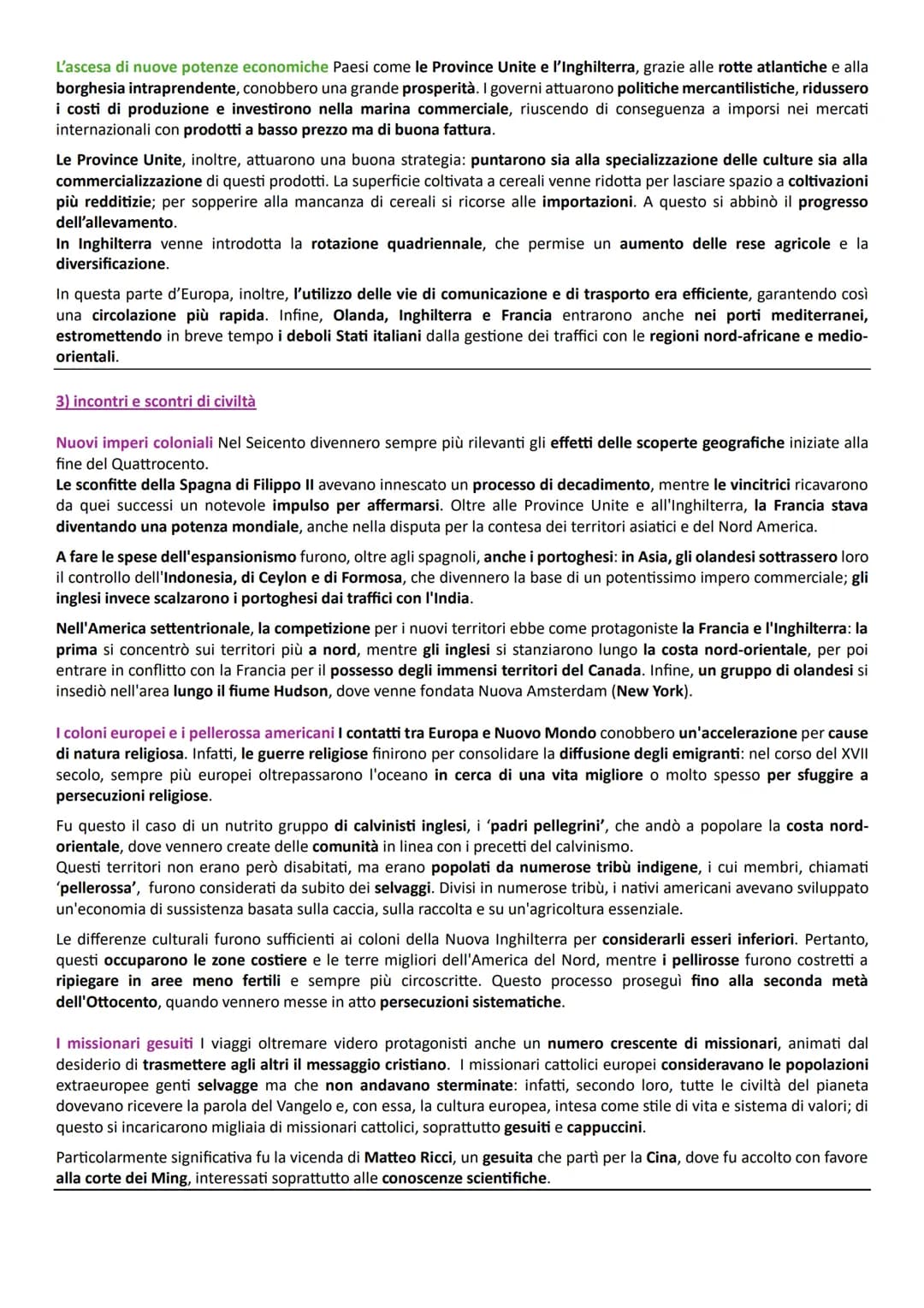 # Capitolo 17: l'Europa tra crisi e innovazione
1) L'Europa in recessione
Un'epoca di transizione II XVII secolo fu un periodo di crisi ge