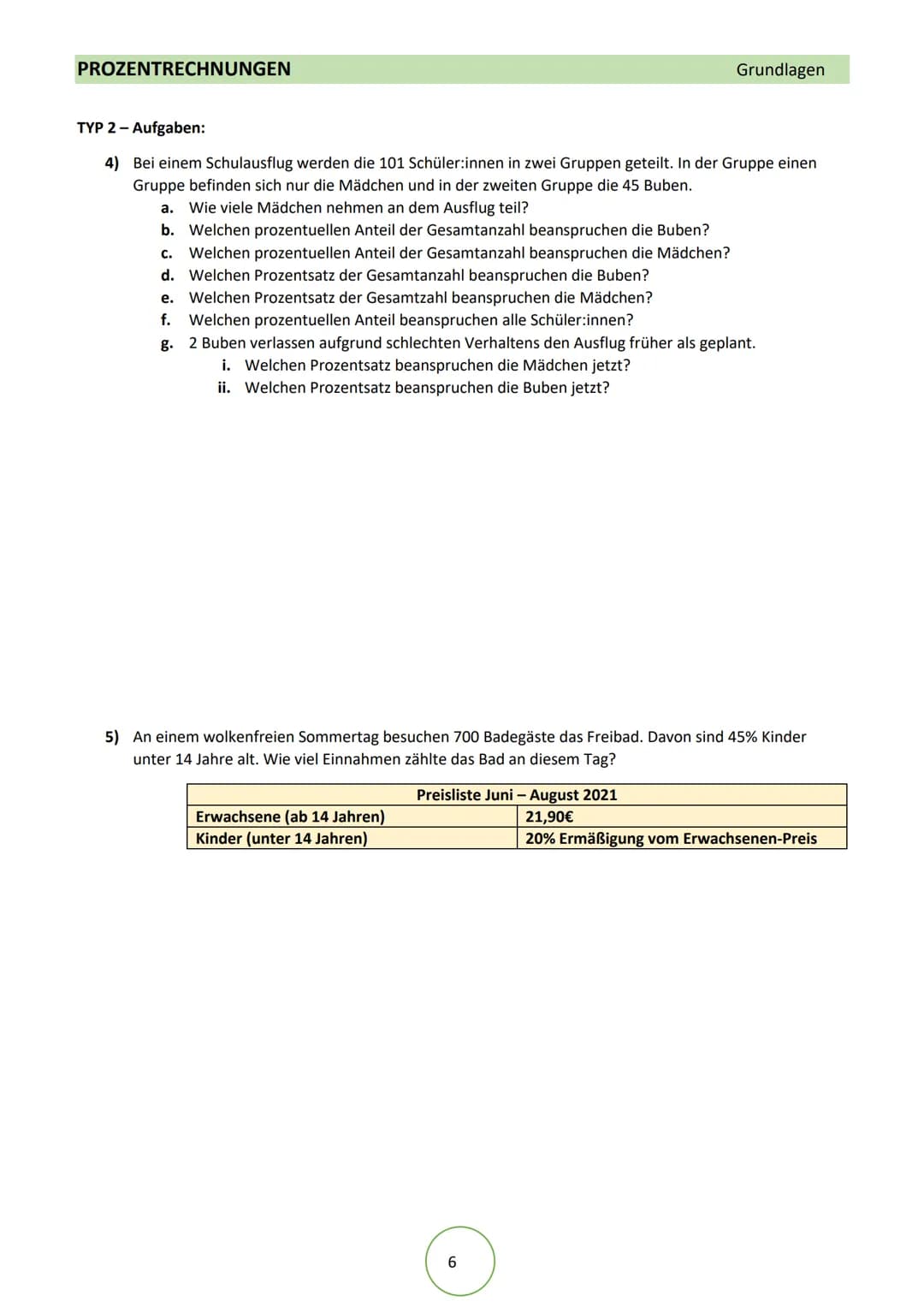 Arbeitsheft
Prozentrechnungen Alle Rechte vorbehalten.
Die Verwendung der Texte sind außerhalb der Lernplattform Knowunity, nur
mit schrif