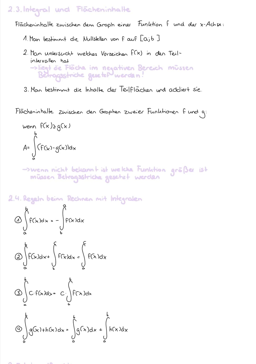 Jahr 11 (Q1) » Mathe LK
analysis
1. EIGENSCHAFTEN GANZRATIONALER FUNKTIONEL
1.1. Ableitung
Potenzregel:
$f(x)=x^n$
$f'(x)=n \cdot x^{n