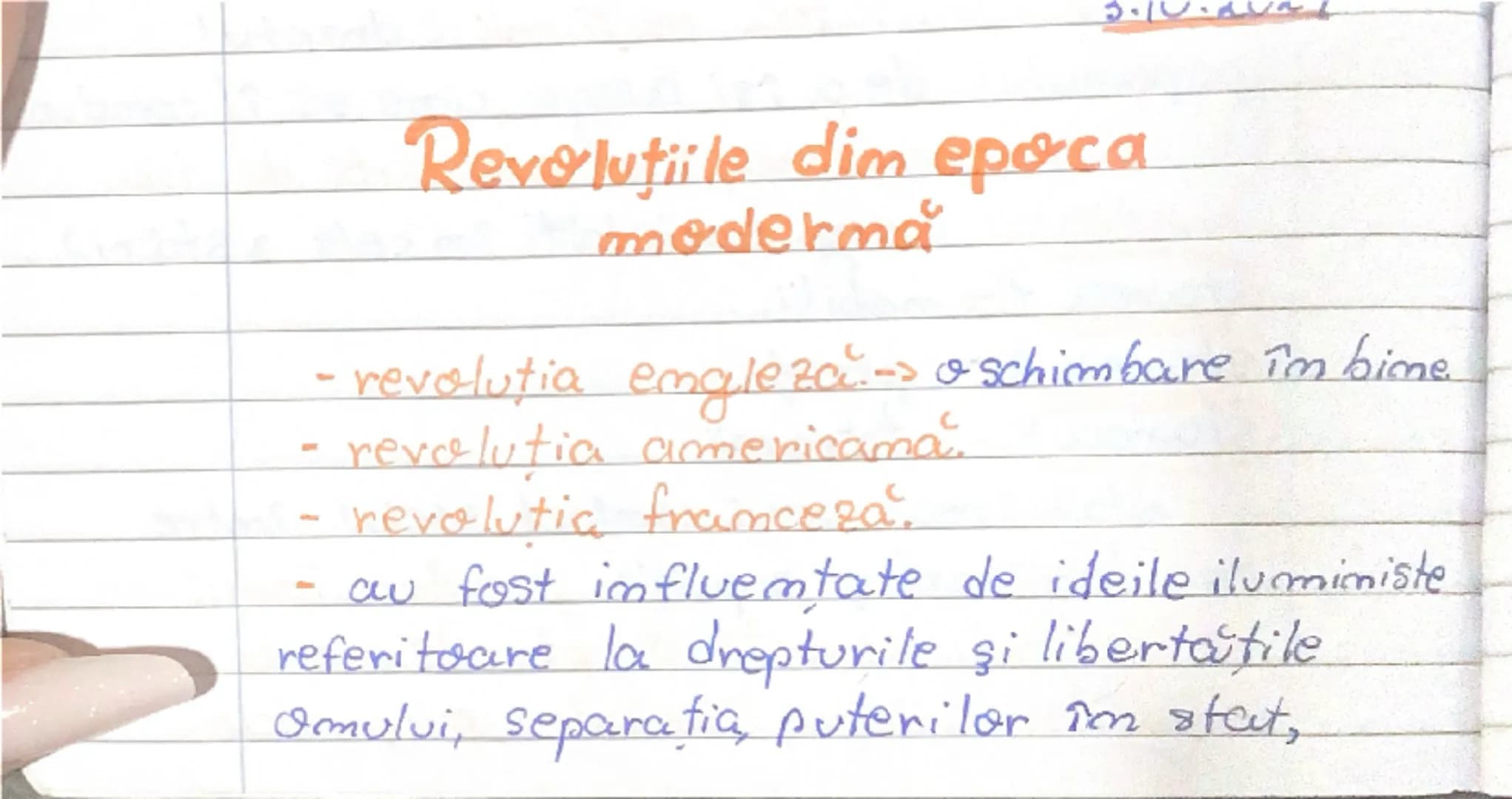 ffim
Revoluţiile dim epoca
modernă
- revolutia engleză o schimbare îm bime.
- revolutia americama.
revolutia franceză.
au fost influentate