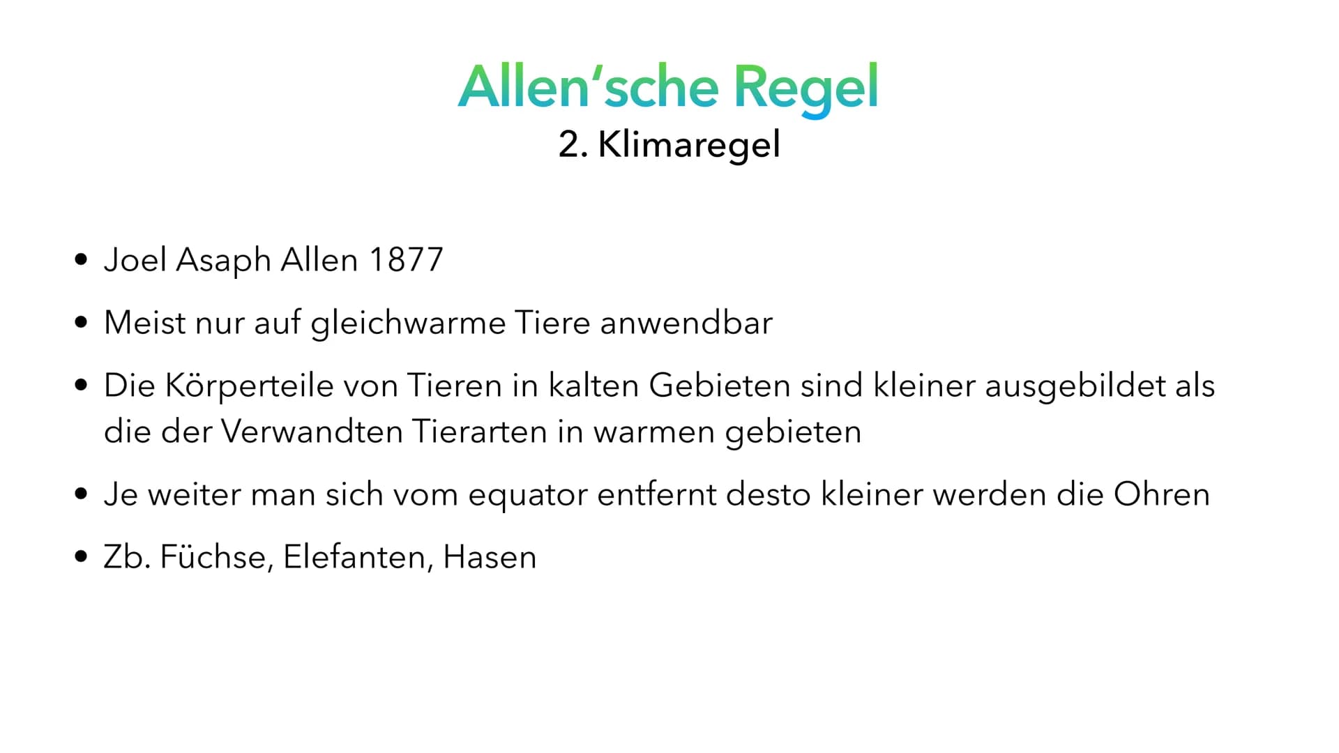 Klimaregeln # Agenda
* Begriff „Klimaregel"
* Bergmannsche Regel
* Warum sind Pinguine in Kälteren Regionen größer?
* Schaubild Ber
