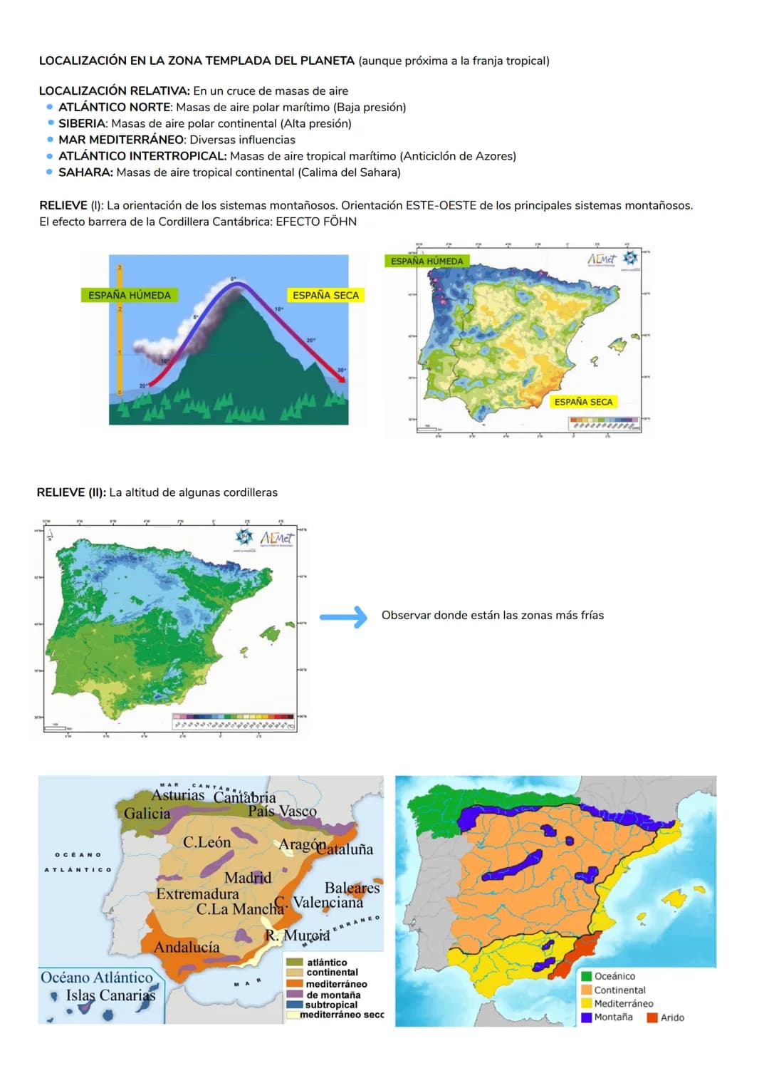 # Bloque ?
El clima Elementos factores y grandes dominios climaticos
# Tiempo y clima
DEFINICIONES
TIEMPO ATMOSFÉRICO
Situación atmosfé