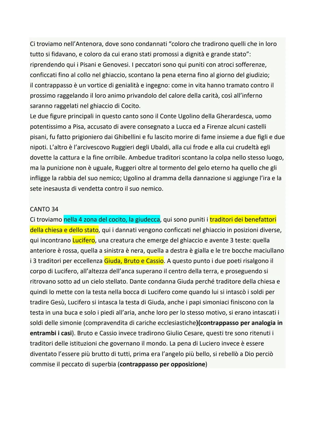 COMMEDIA DANTESCA - CANTI 1, 3, 5, 13, 26, 33, 34 INFERNO
CANTO 1
La notte del 7 aprile del 1300 Dante si smarrisce in una salva oscura, g