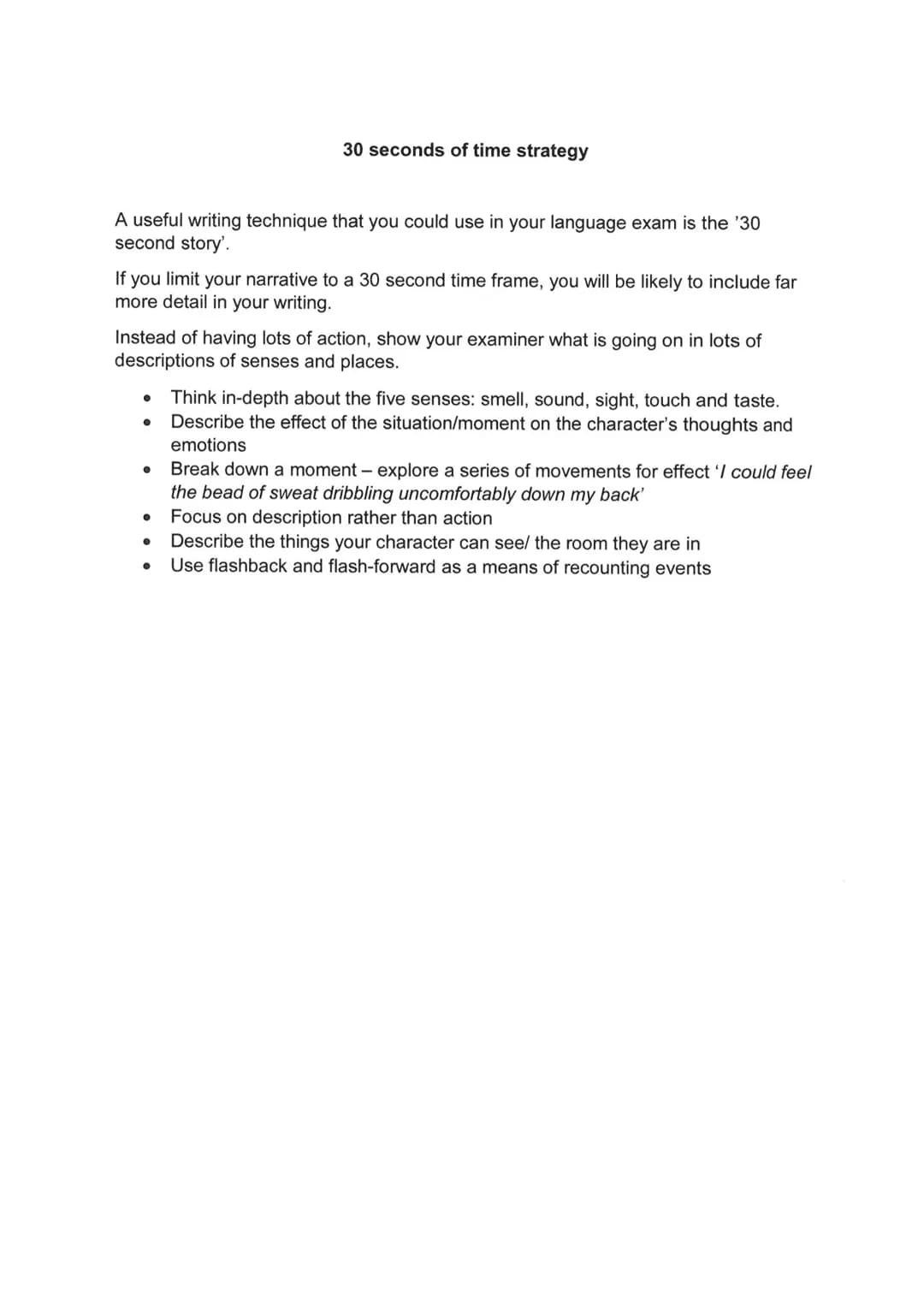 # GCSE LANGUAGE – FICTION
AND IMAGINATIVE WRITING
PAPER 1: SECTION B
REVISION BOOKLET # Preparation for Fiction and Imaginative Writing A