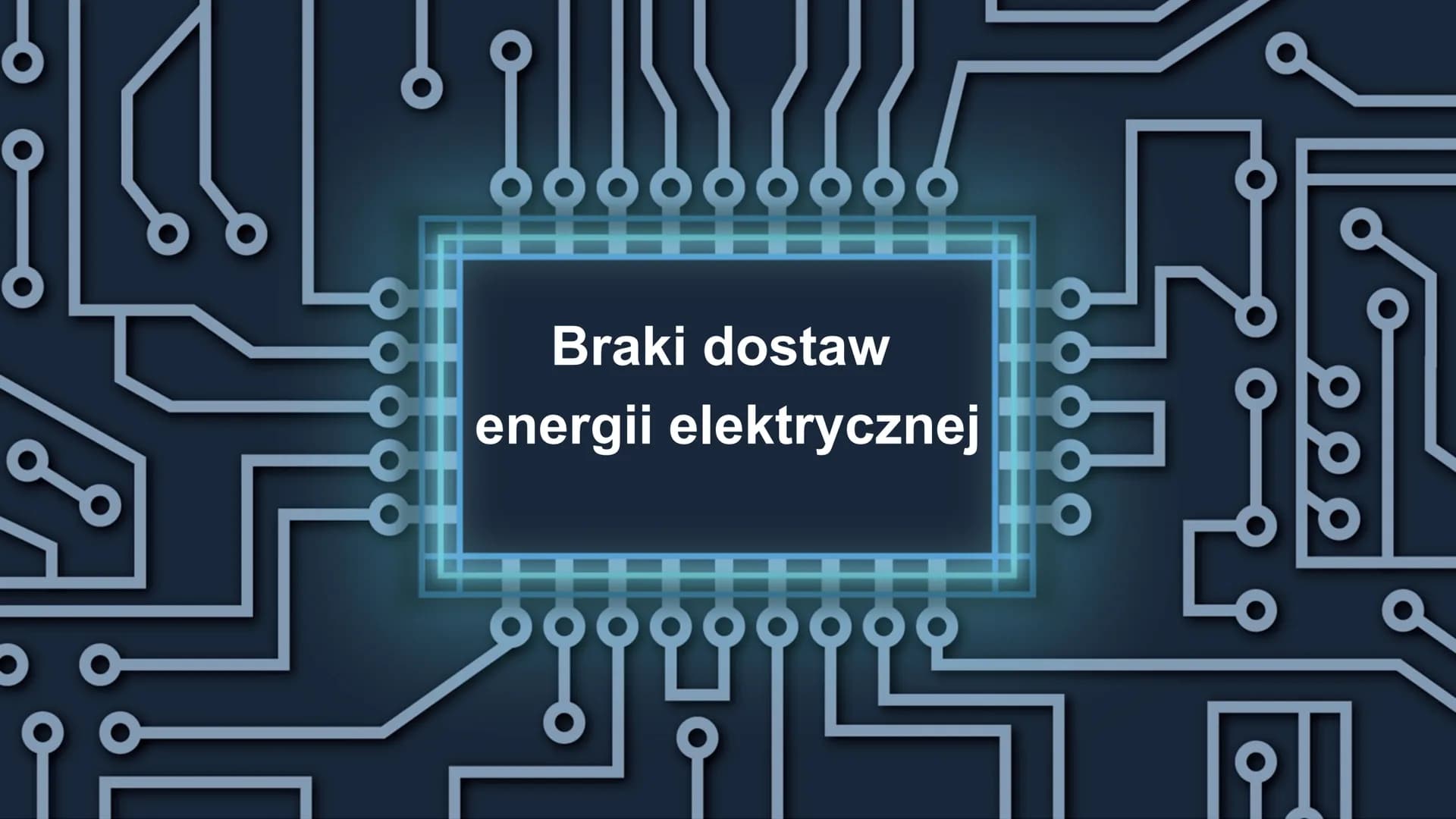 # Braki dostaw
energii elektrycznej # Powody braku dostępu do enerii elektrycznej
* Nieumyśle przeciążenie
sieci przez użydkowników
*