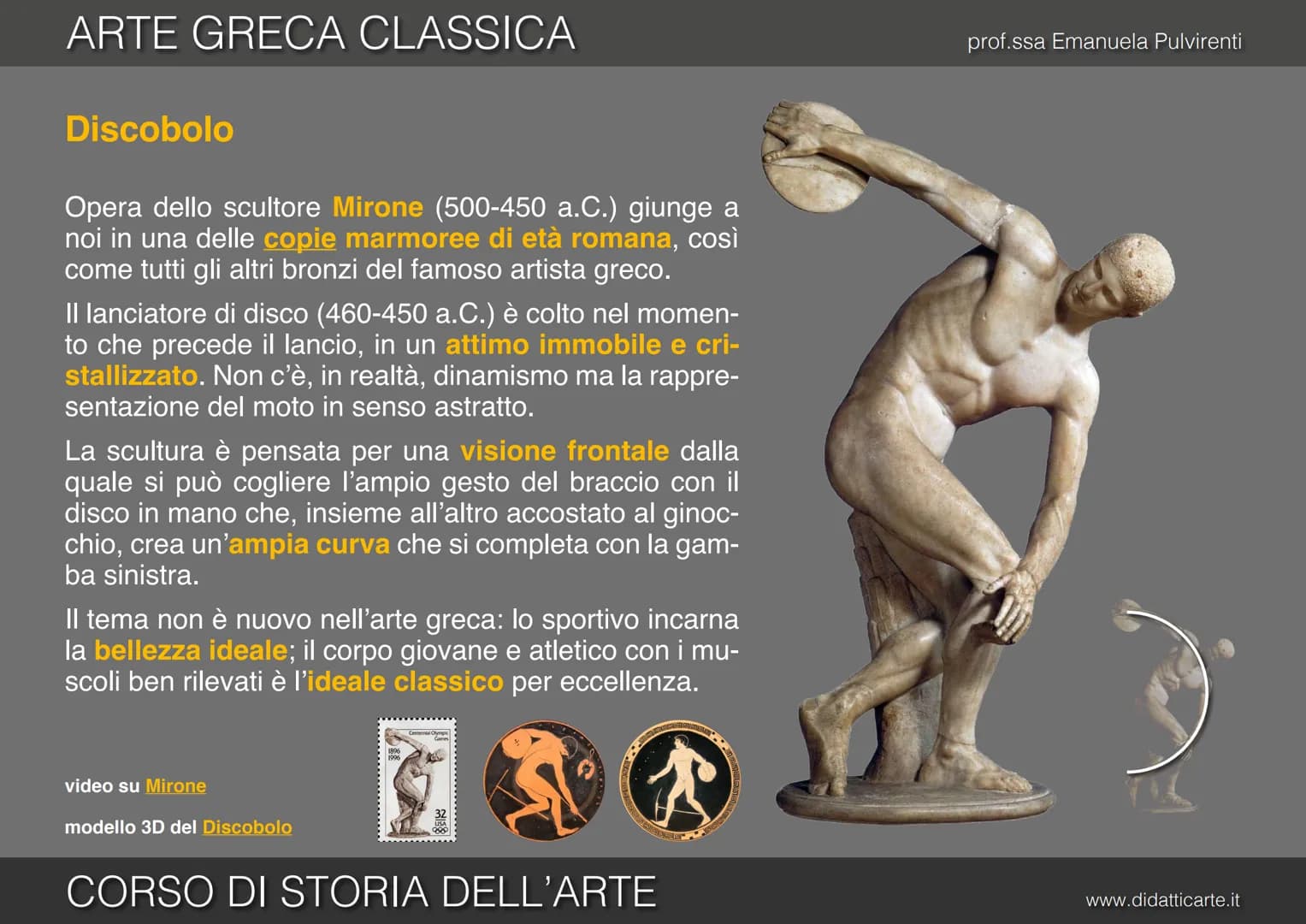 prof.ssa Emanuela Pulvirenti
5c. ARTE GRECA CLASSICA
CORSO DI STORIA DELL'ARTE
www.didatticarte.it # ARTE GRECA CLASSICA
# L'ETÀ CLASSIC