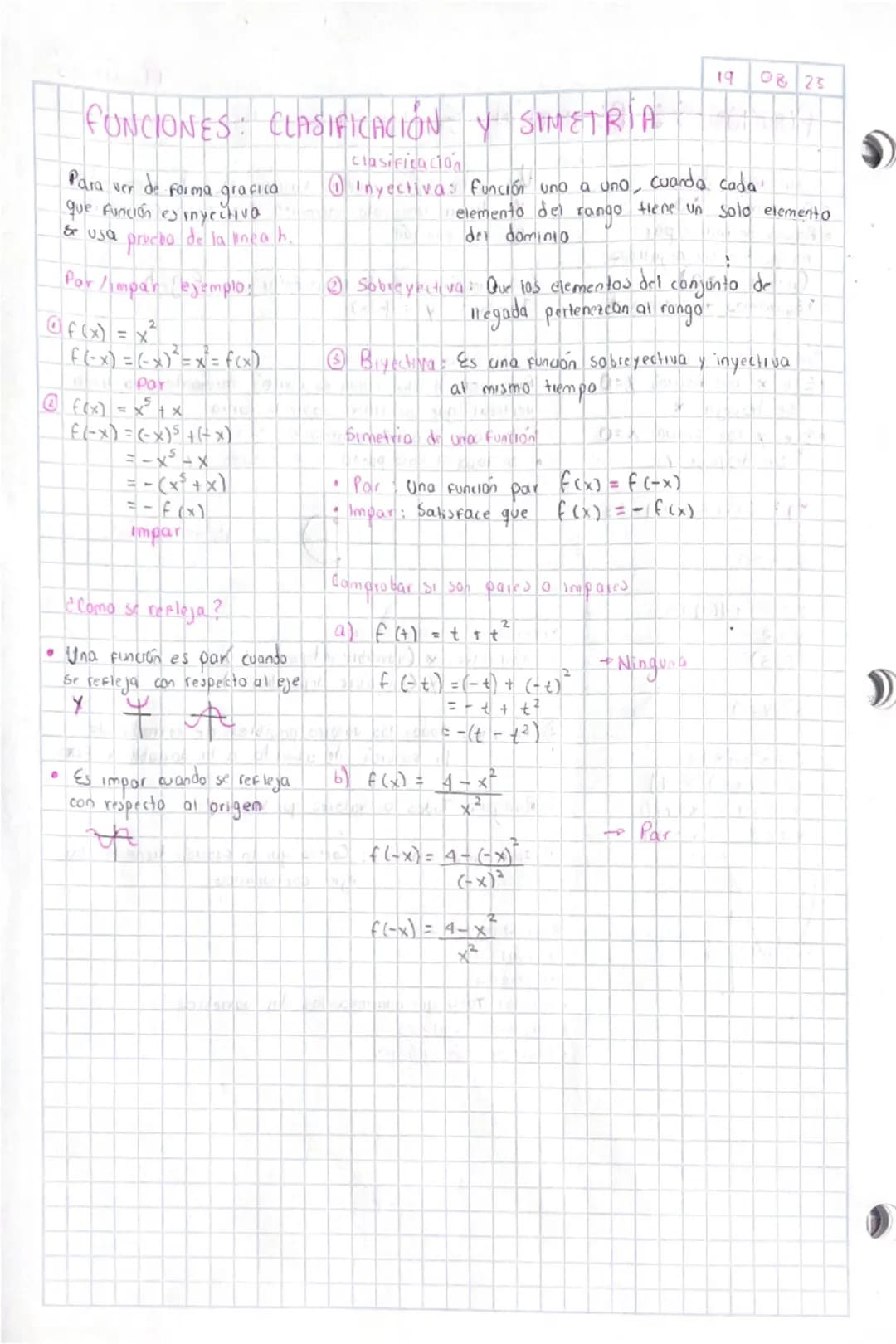 FUNCIÓN INVERSA Y TIPOS DE FUNCIONES: POLINOMIALES
Propiedades
Dom F = Ran F-1
Ran f = Dom f-1
La inversa de f-1 es f
La inversa de una func