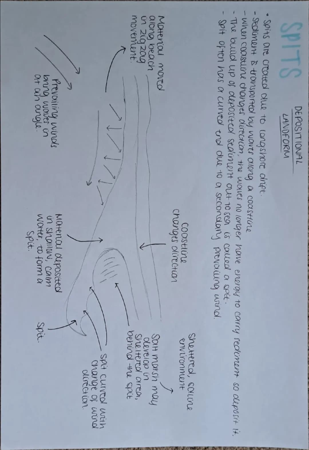 THE COASTAL SYSTEM
•The coast is considered as an open
System energy & matter flow in/out.
Coast spiel into sediment cells,
bordered by head