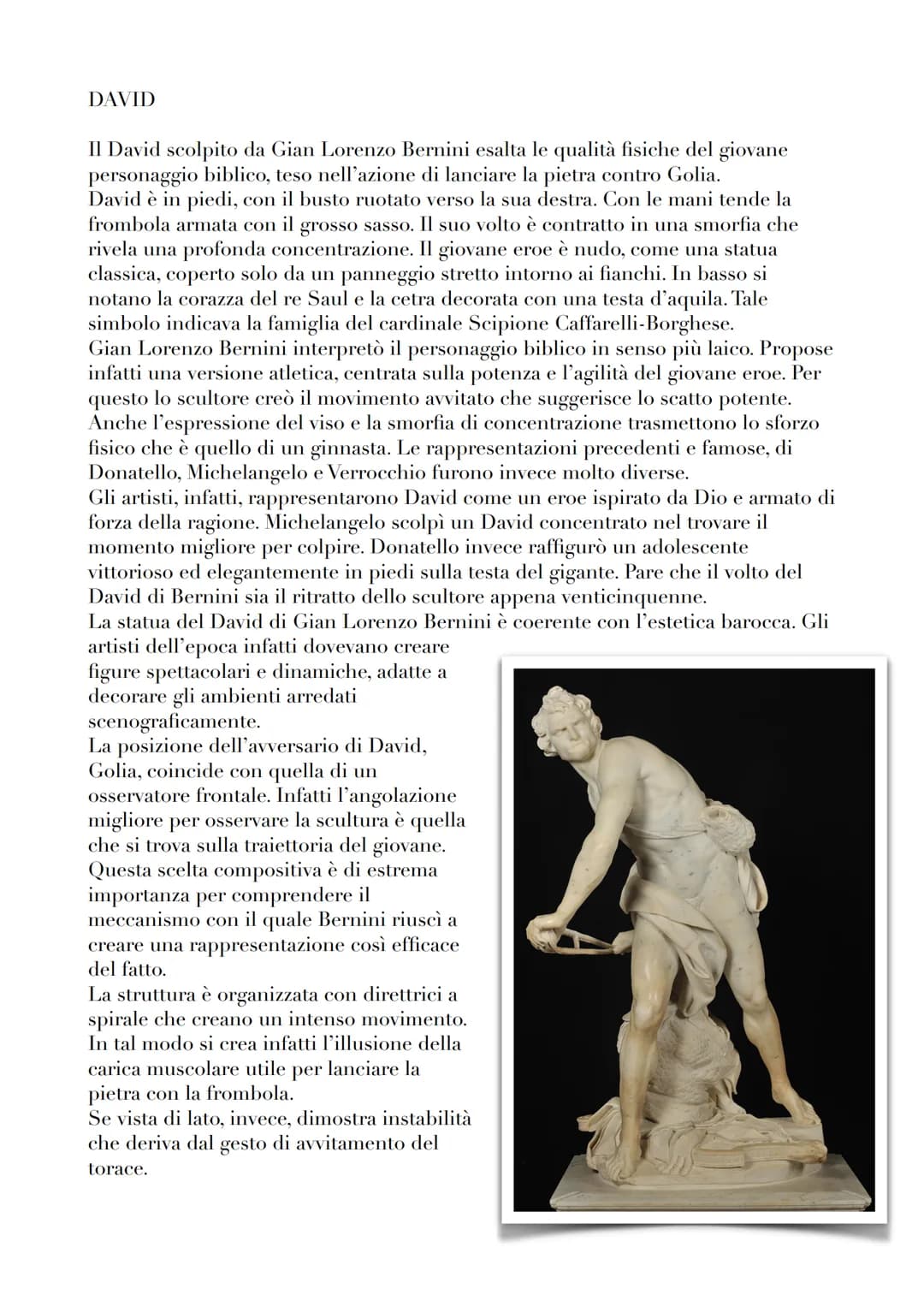 # LA VITA E LE OPERE DI GIAN LORENZO BERNINI
"L' ANIMATORE DEL MARMO"
Se non ci fosse stato Bernini, Roma non sarebbe stata la stessa. Di